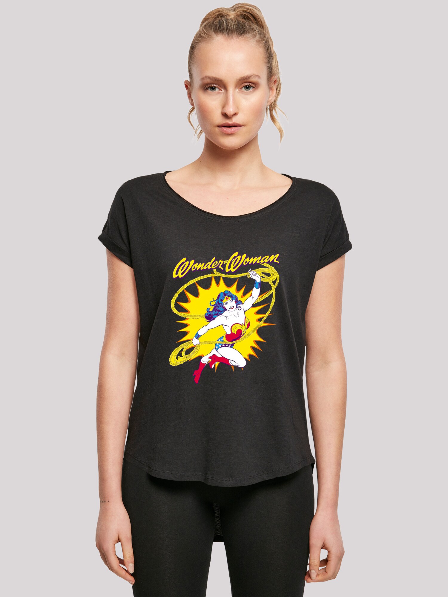 Thumbnail - T-Shirt 'DC Comics Wonder Woman Leap -BLK'