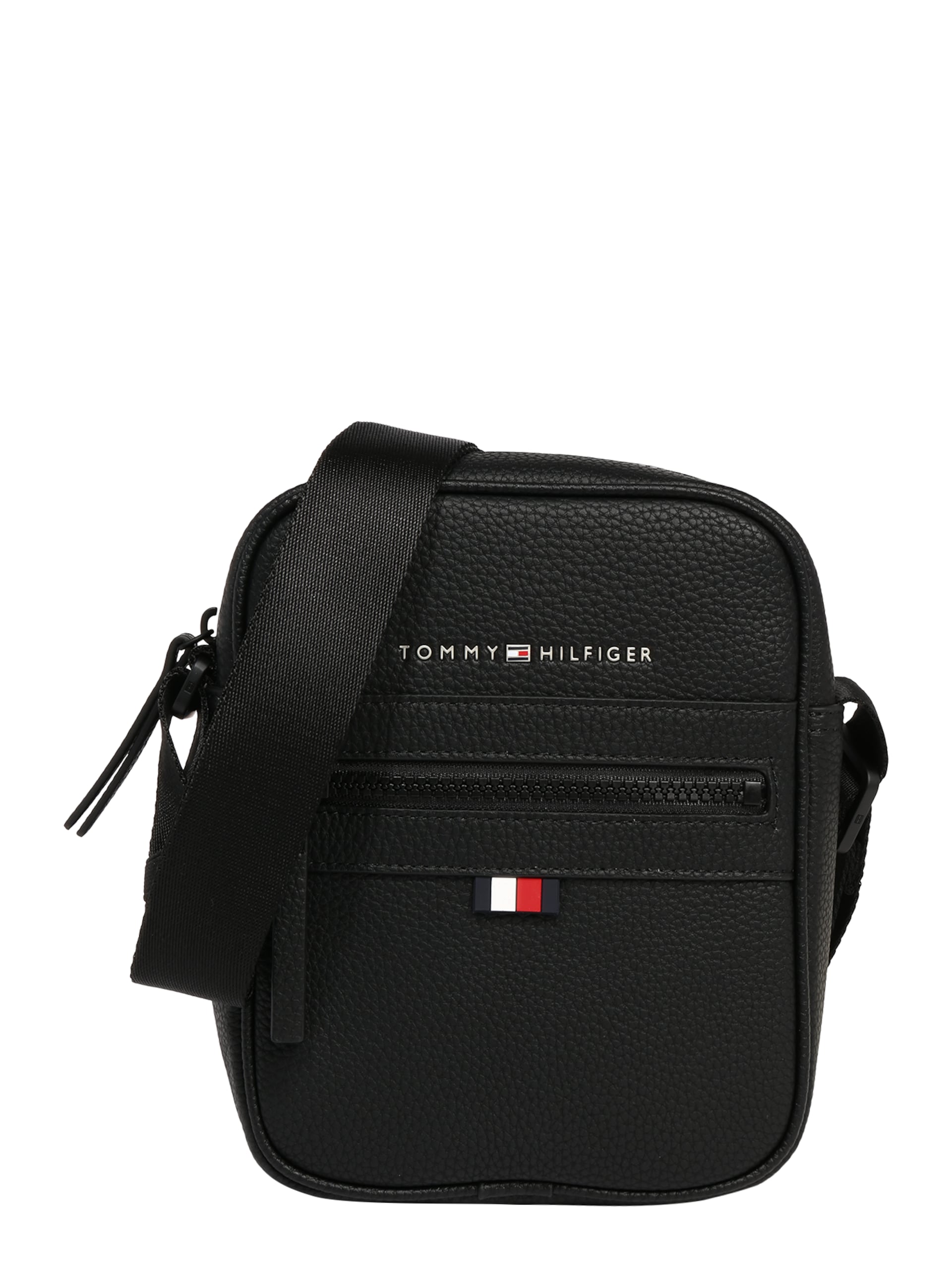 TOMMY HILFIGER Axelremsväska 'Essential' röd / svart herr