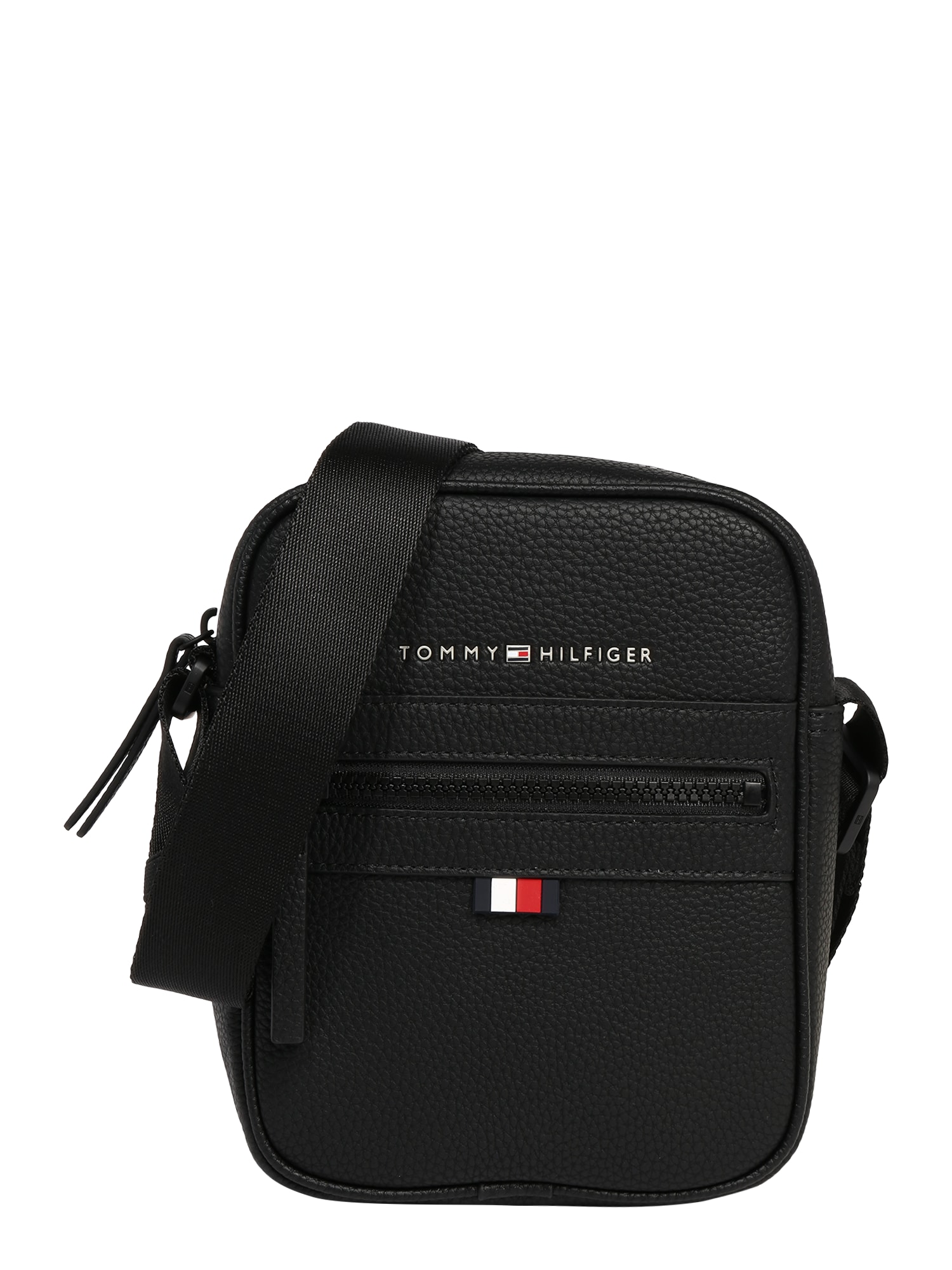 TOMMY HILFIGER Чанта за през рамо тип преметка  червено / черно / бяло