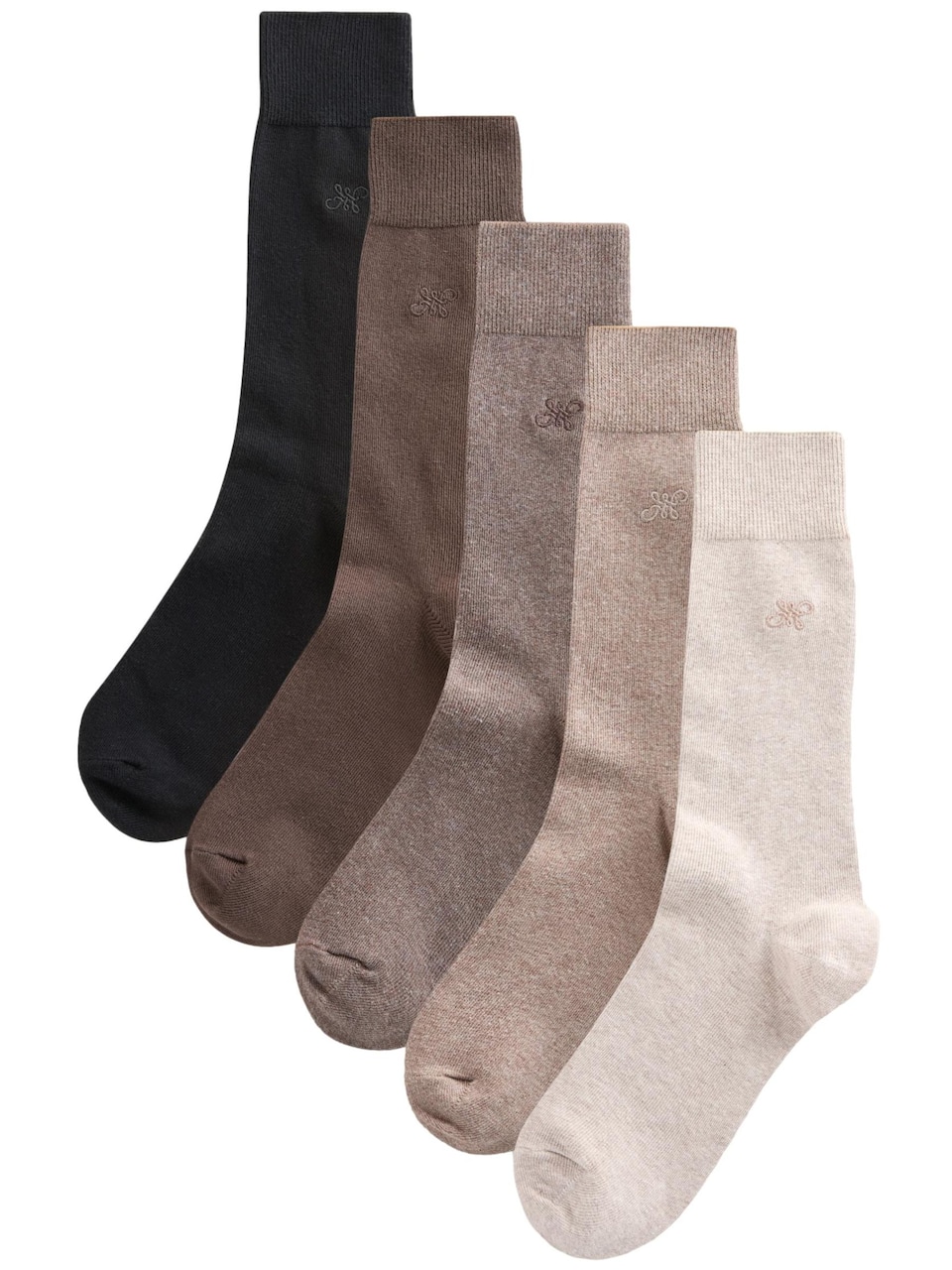 Sockor ecru / beigemelerad / choklad
