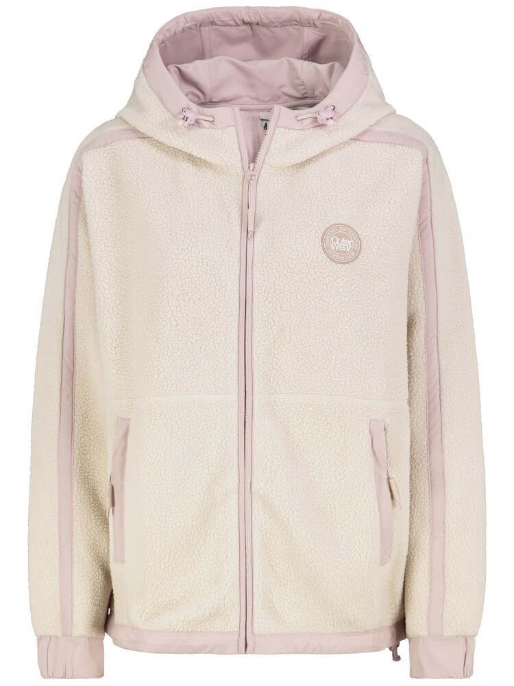 Sublevel Fleecejacke Damen Größe M creme / rosa