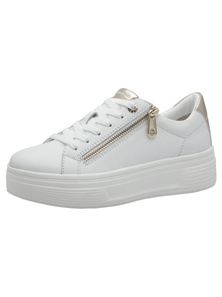 Tamaris Sneaker Damen Größe 40 gold / weiß