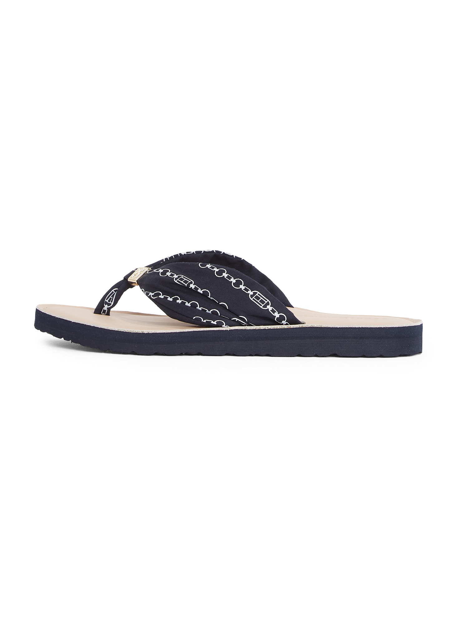 TOMMY HILFIGER Flip-flops  bleumarin / alb murdar