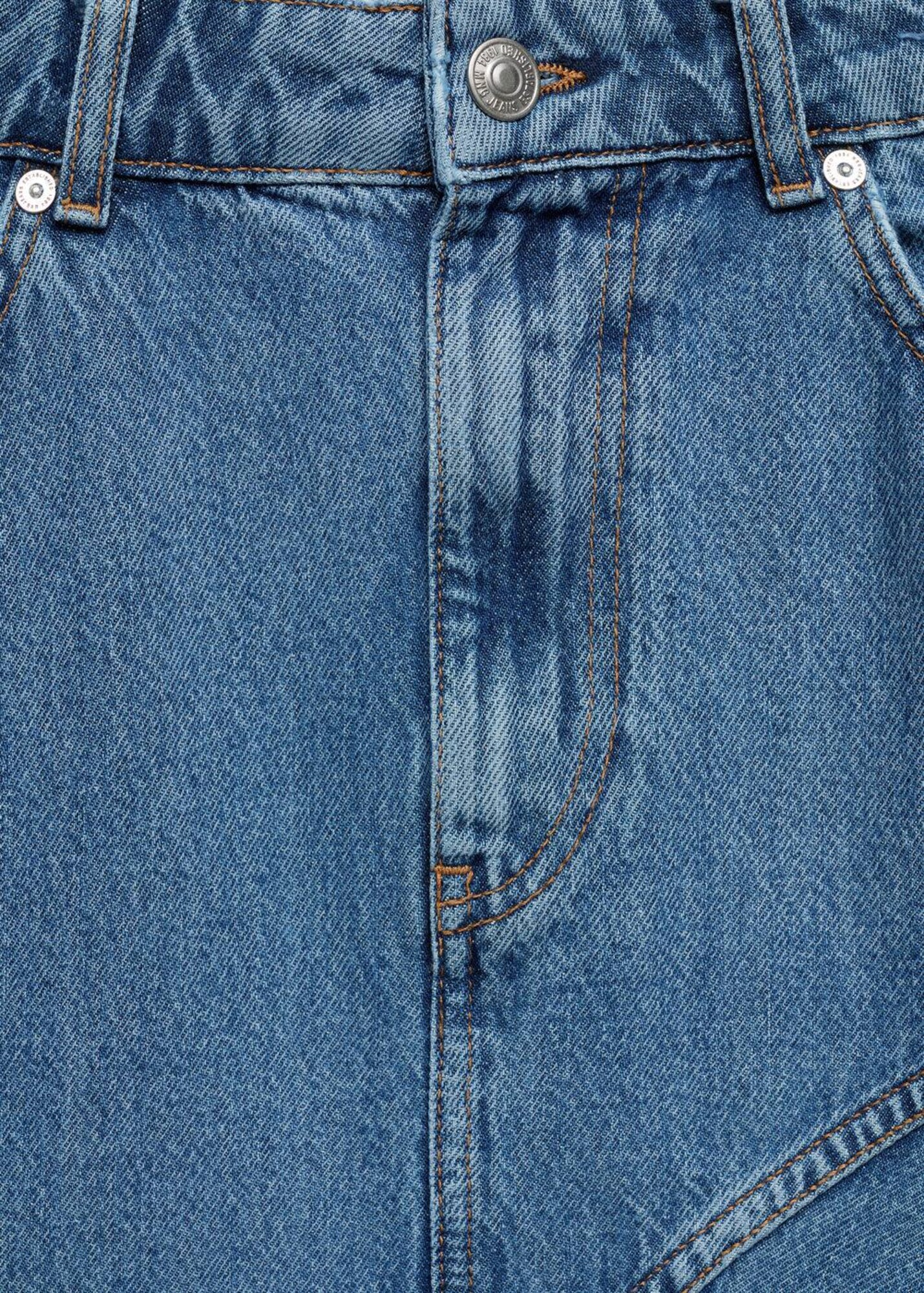 MANGO Sukňa 'Asher' modrá denim (obrázok 5)