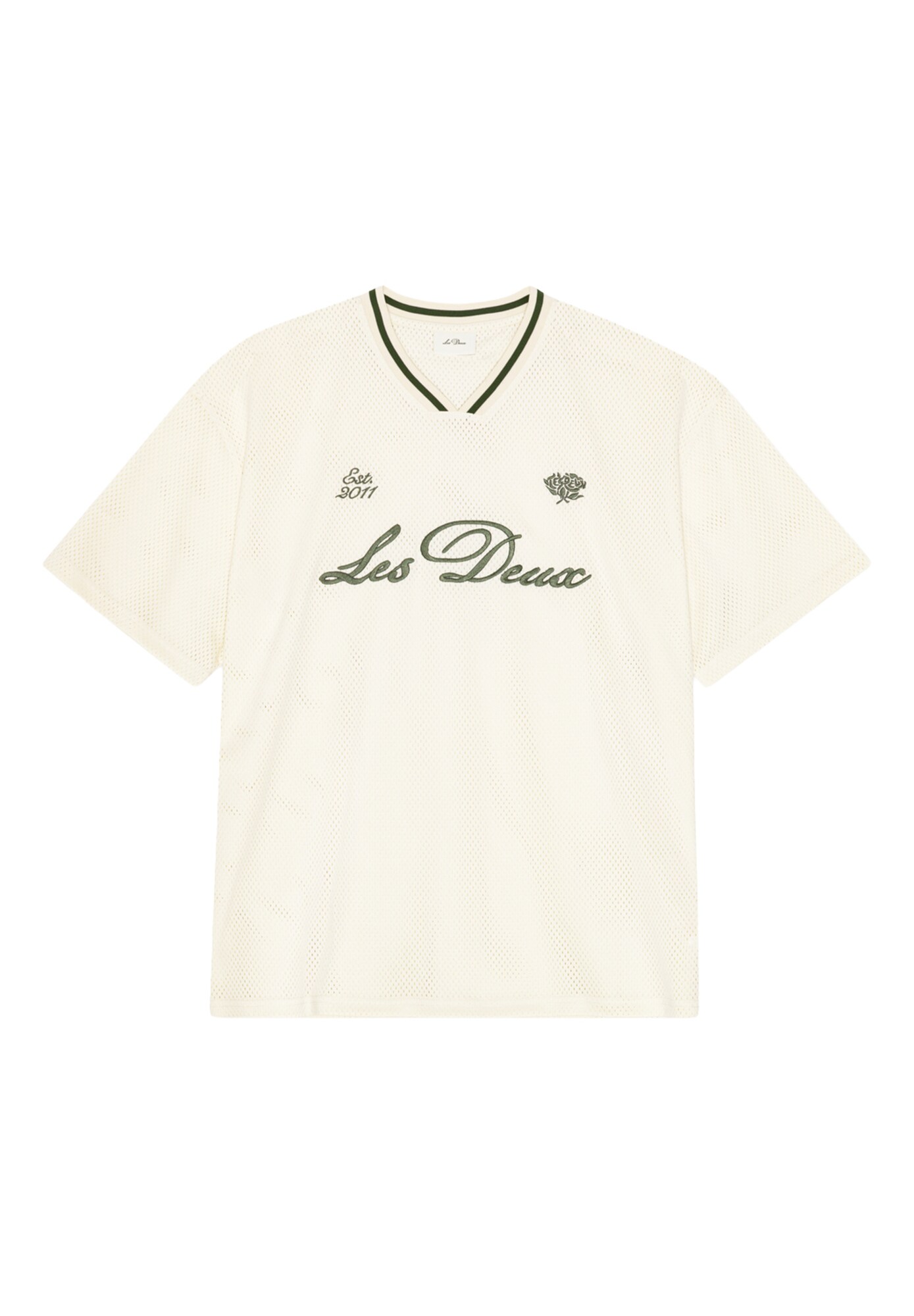 Les Deux Camiseta  beige / verde