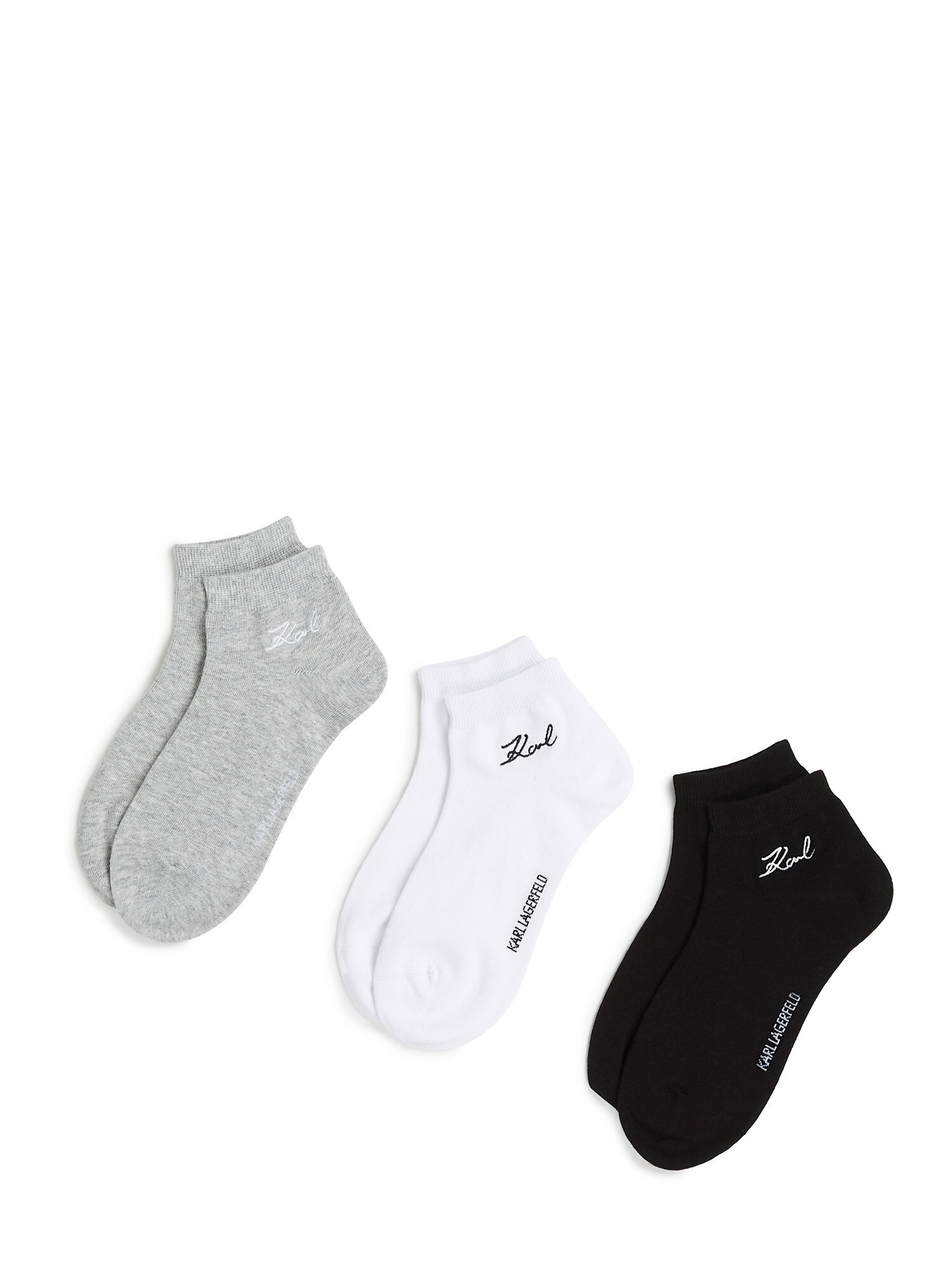 Karl Lagerfeld Șosete  gri amestecat / negru / alb