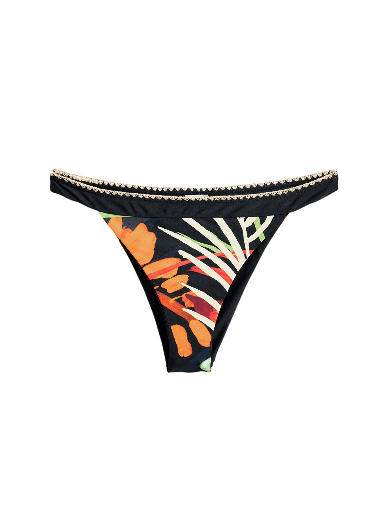 Desigual Slip costum de baie  portocaliu / negru / alb