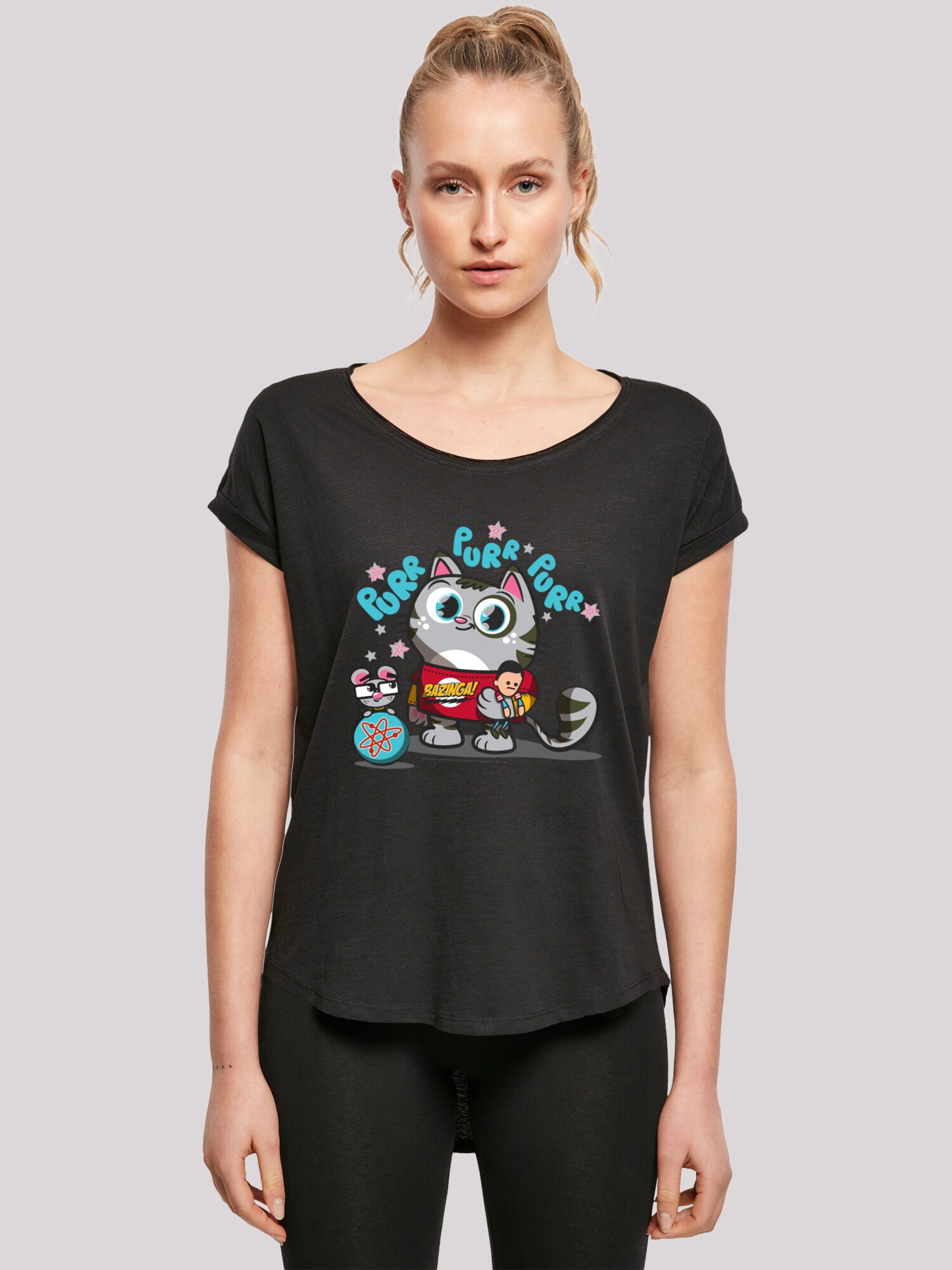 Thumbnail - F4NT4STIC T-Shirt Bazinga Kitty