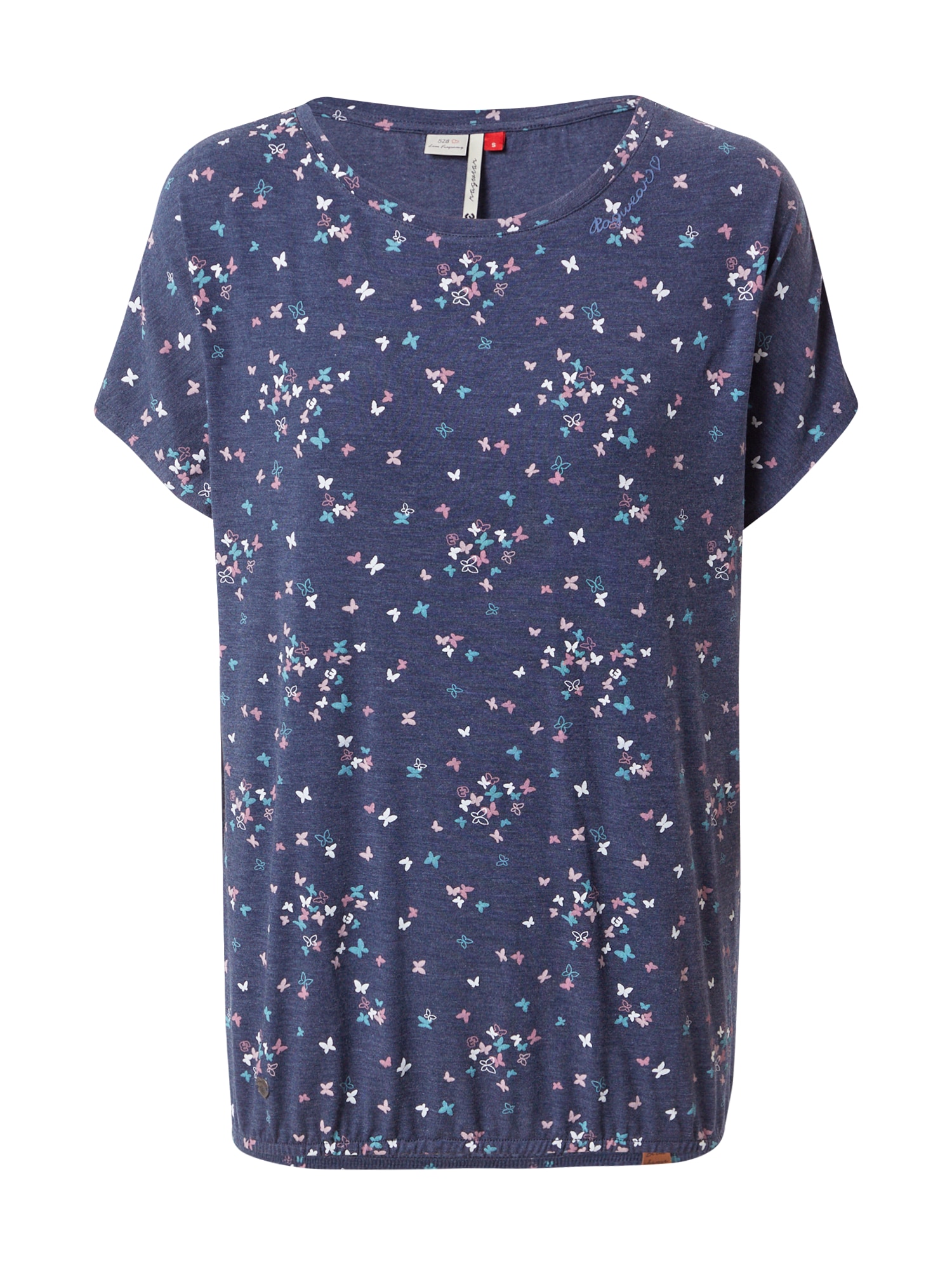 Ragwear Majica plava / mornarsko plava / ljubičasta / bijela