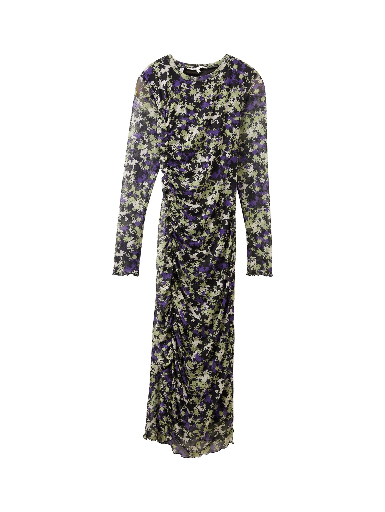 TOM TAILOR DENIM Rochie  verde deschis / mov închis / negru / alb