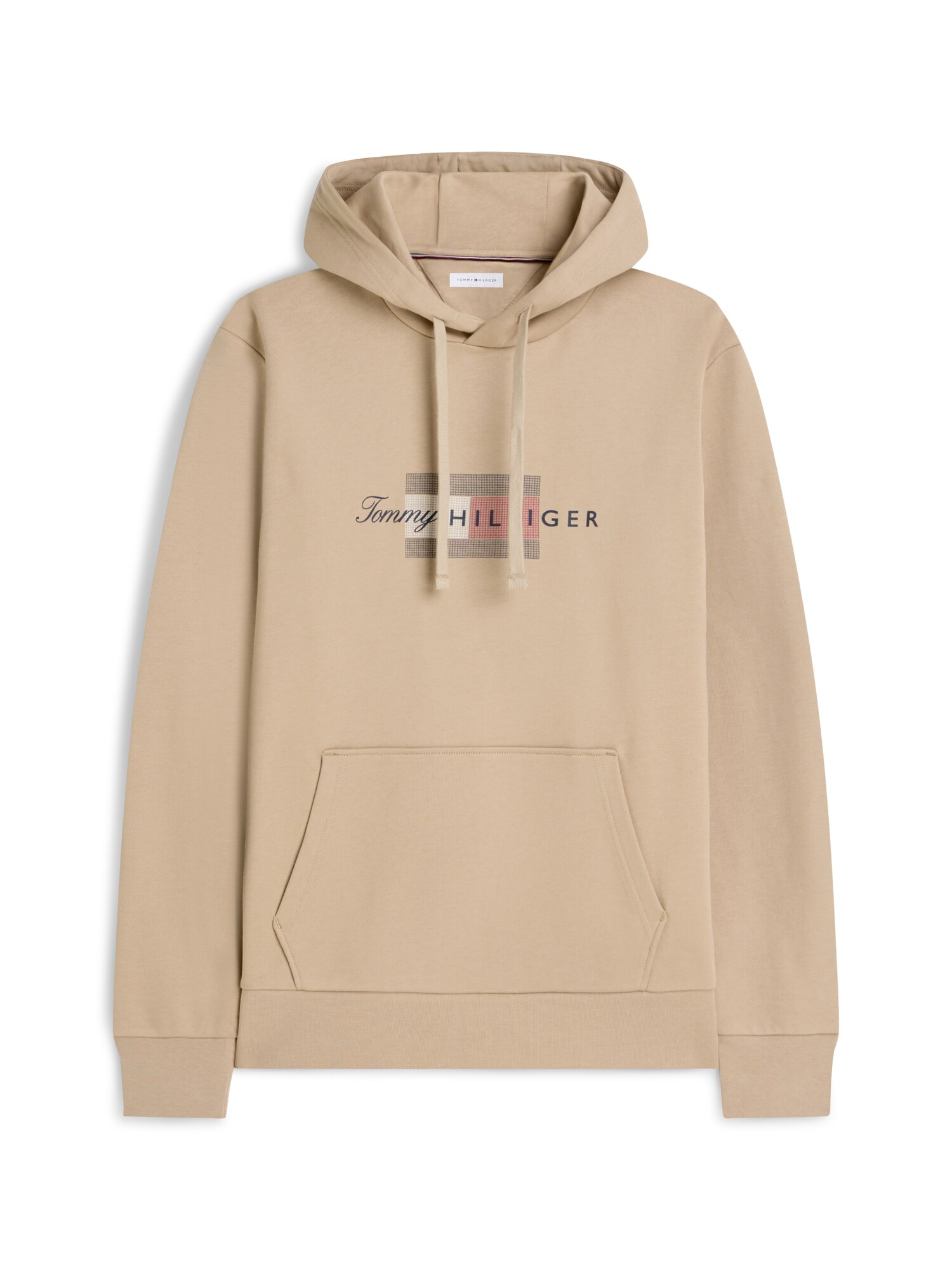 TOMMY HILFIGER Majica  bež / rdeča / črna