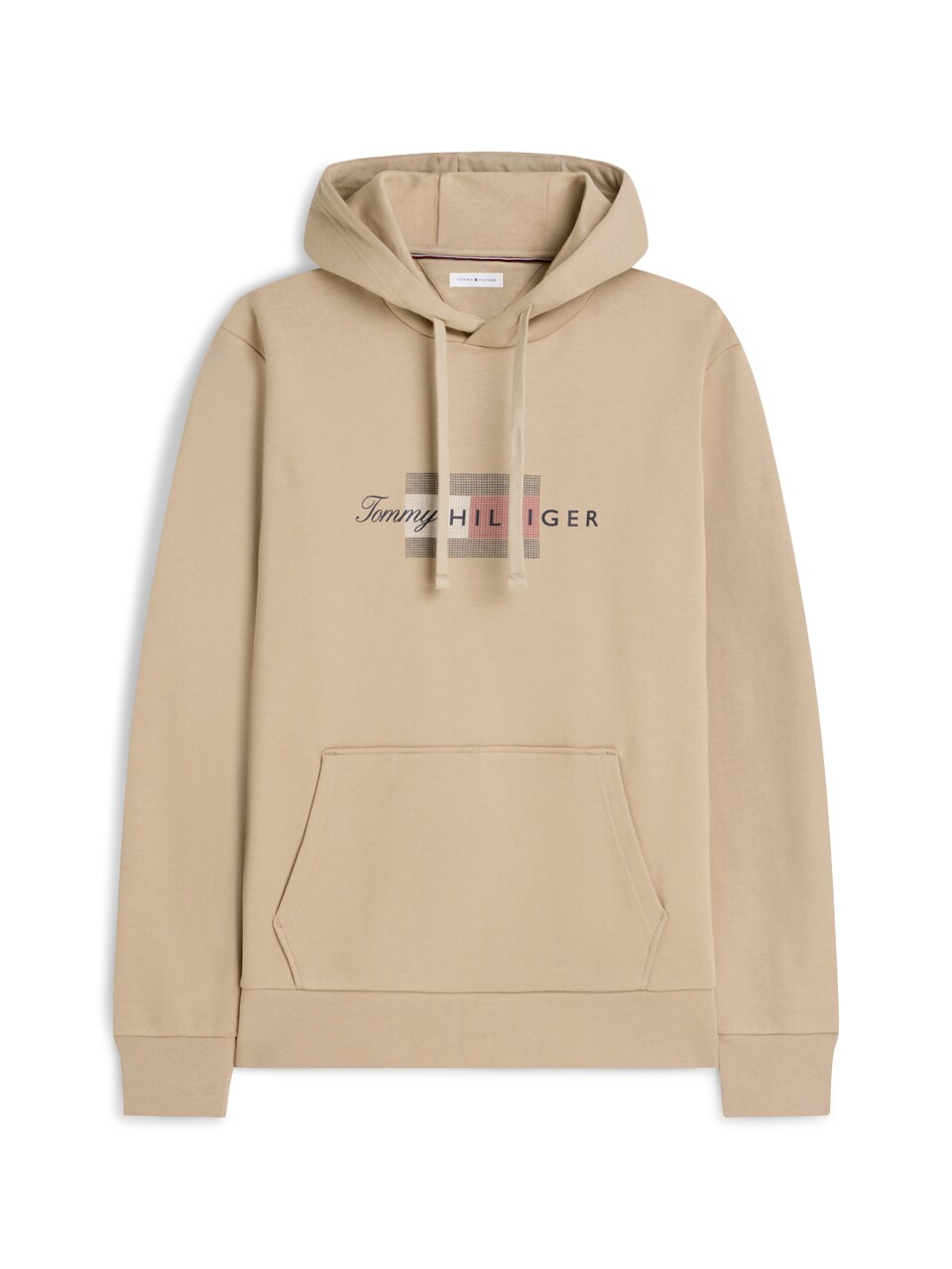 Sweatshirt beige / röd