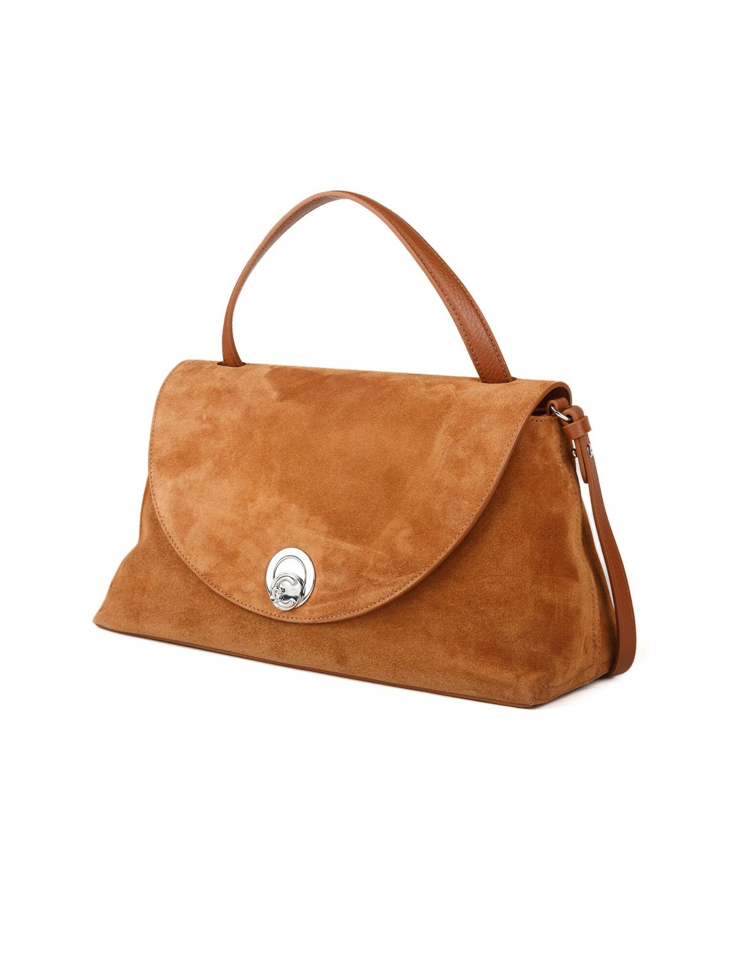 Coccinelle Bolso de mano 'Coccinelle Nikla Suede Bim Handbag Suede Leather' cognac – imagen 3