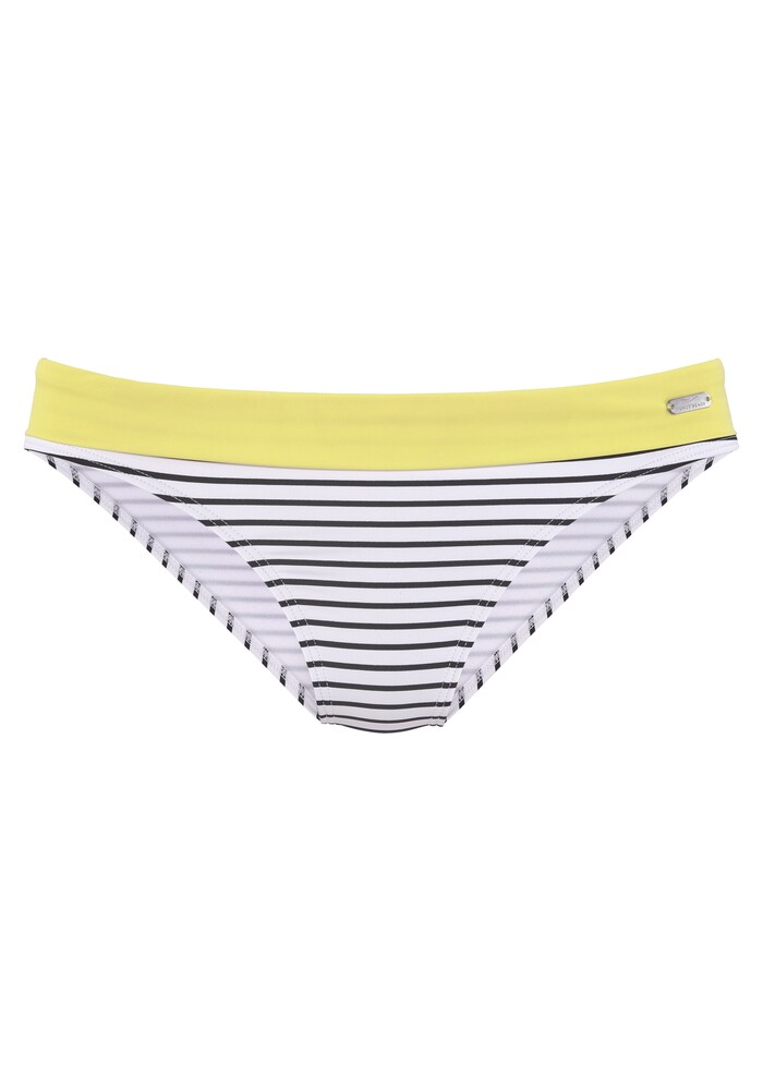 VENICE BEACH Bikinihose Damen Größe M gelb / schwarz / weiß