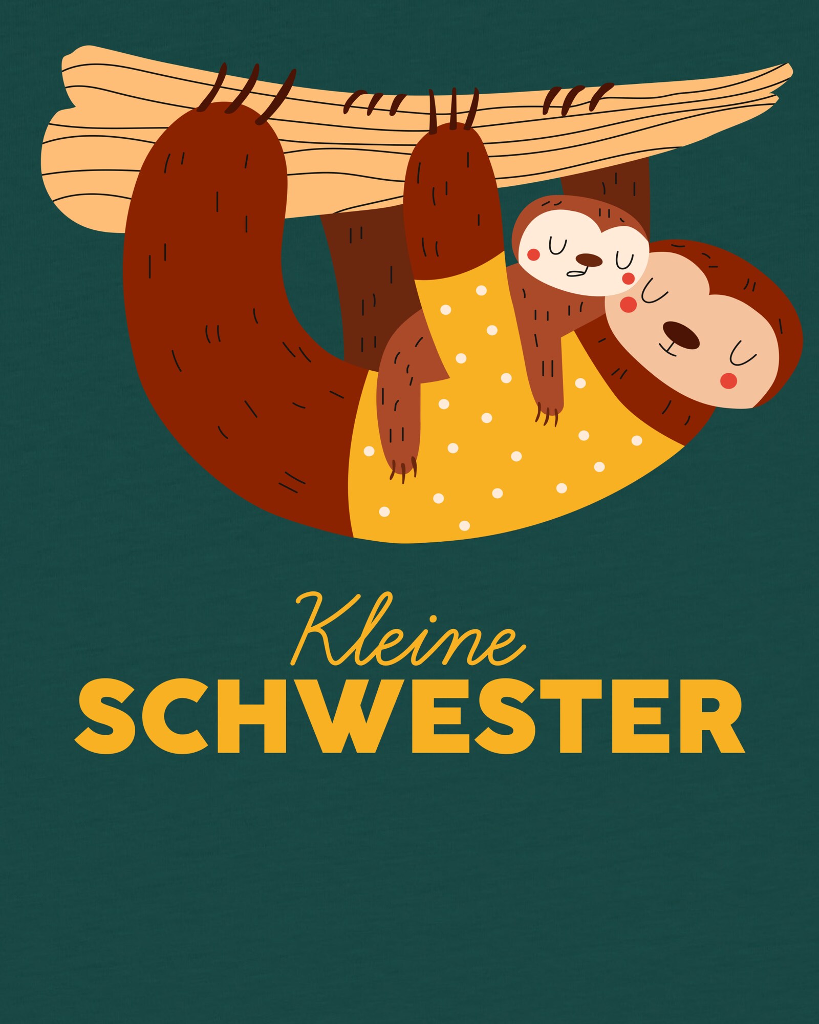 Thumbnail - T-Shirt 'Faultier Kleine Schwester'