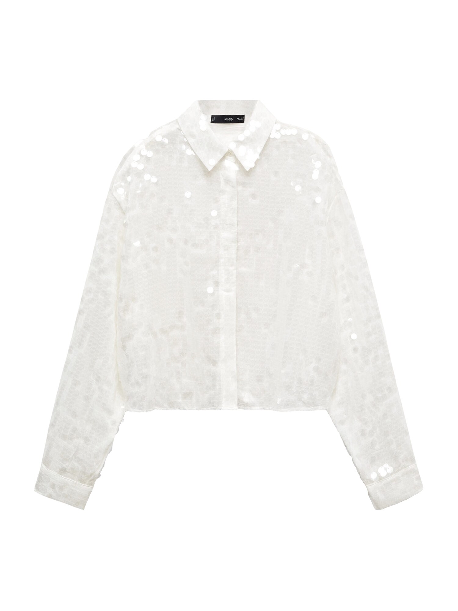 MANGO Bluza 'Flake'  pegasto bela