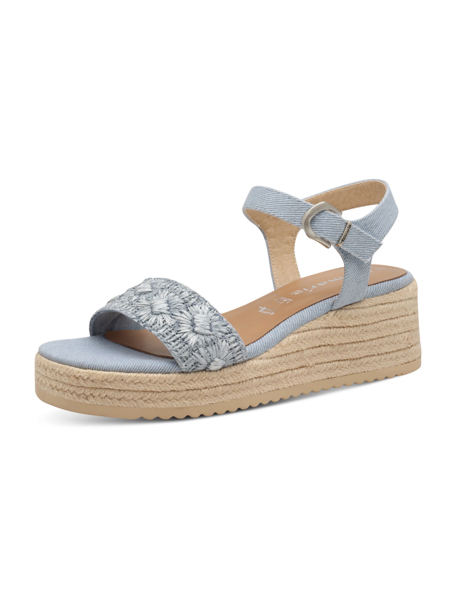 Tamaris Sandalen Met Riem Lichtblauw