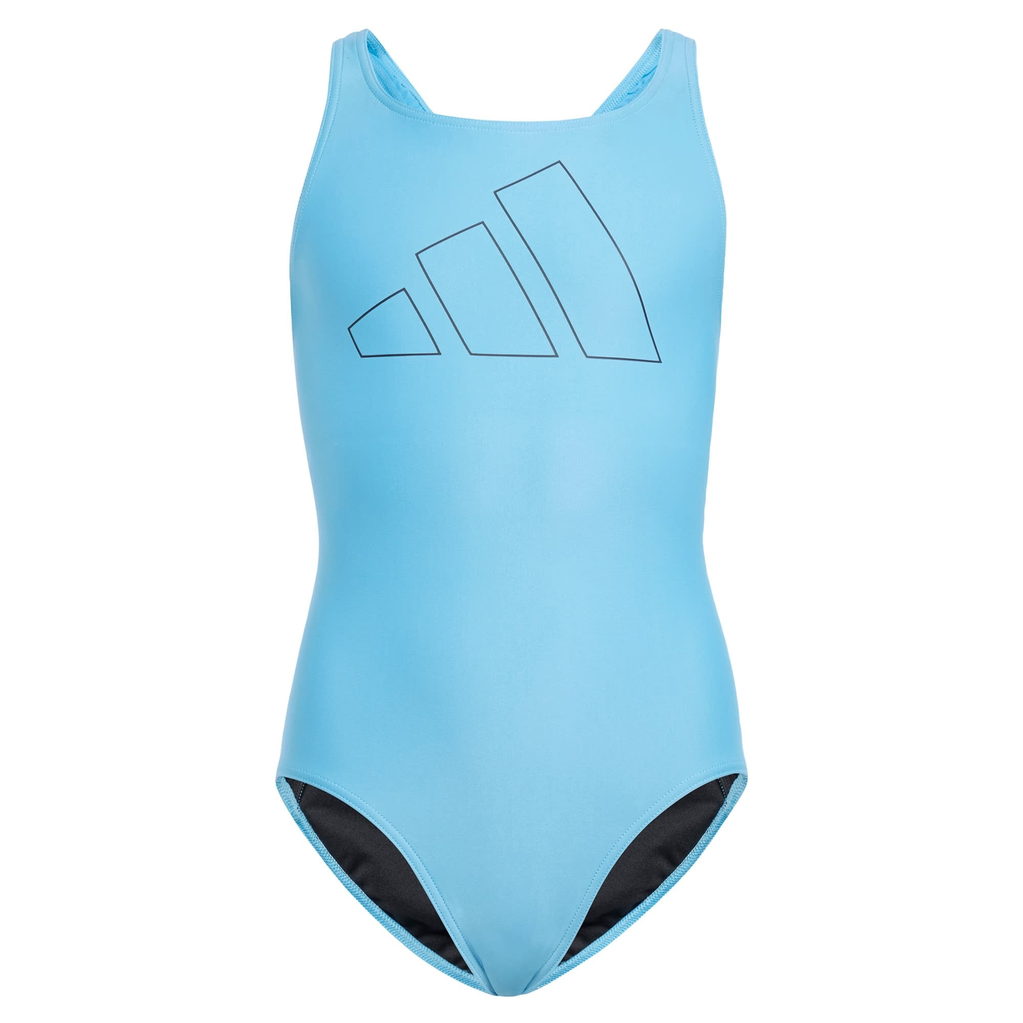 ADIDAS PERFORMANCE Sportinis maudymosi kostiumėlis 'Big Bars' tamsiai mėlyna jūros spalva / azuro spalva
