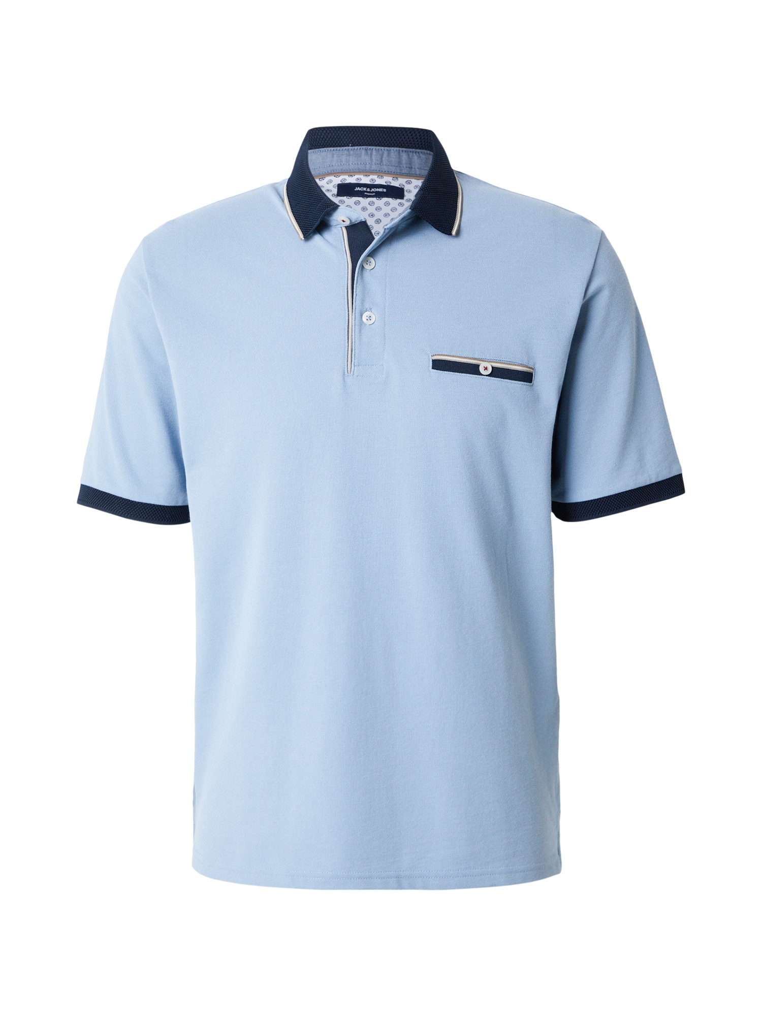 Jack & Jones Premium Tricou  albastru deschis / albastru închis
