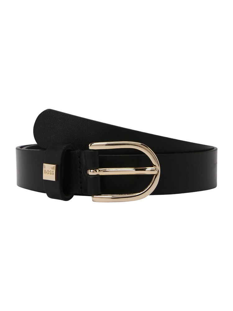 BOSS Gürtel Damen Größe 95 gold / schwarz