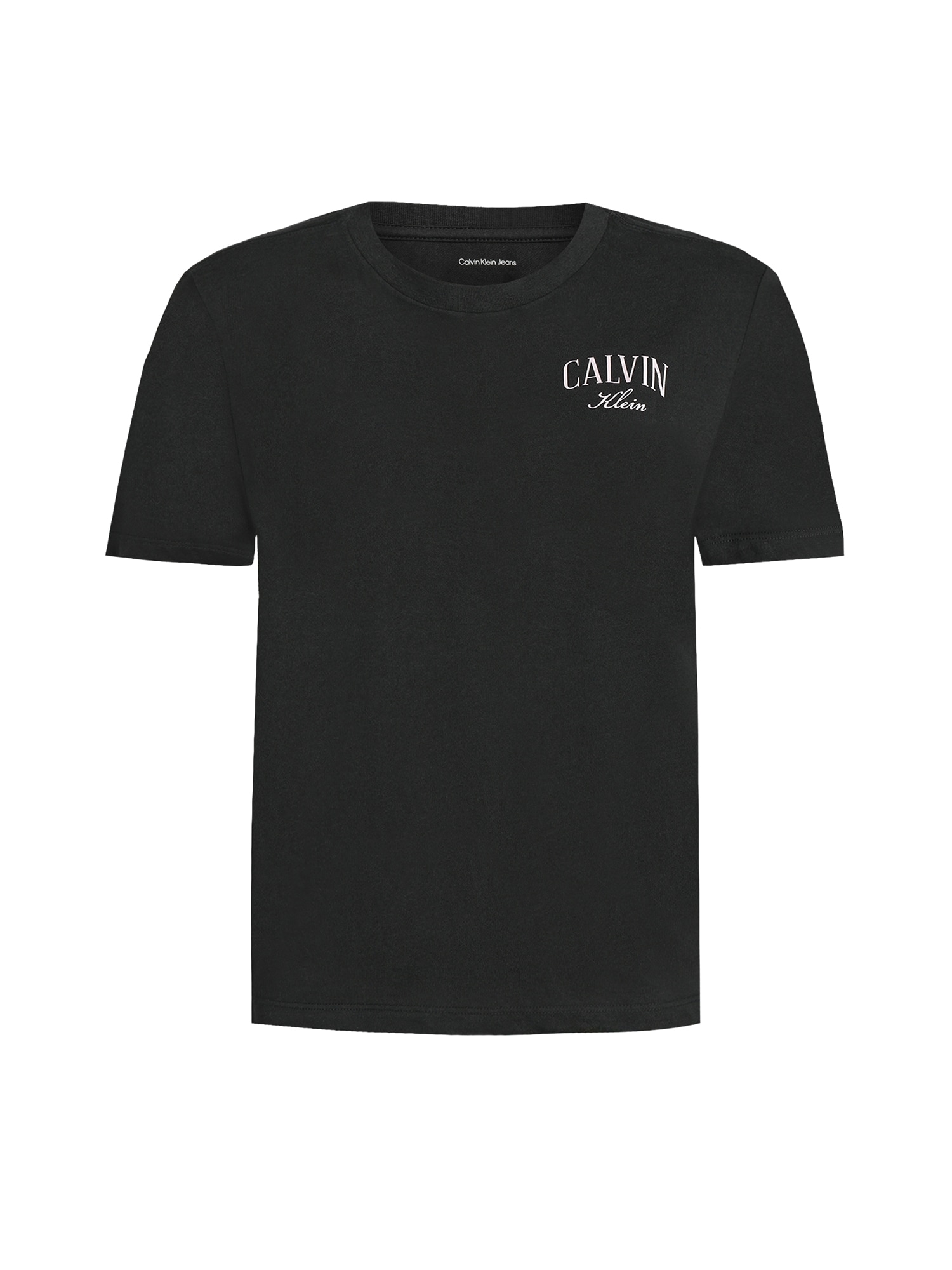 Calvin Klein Jeans Tricou negru / alb