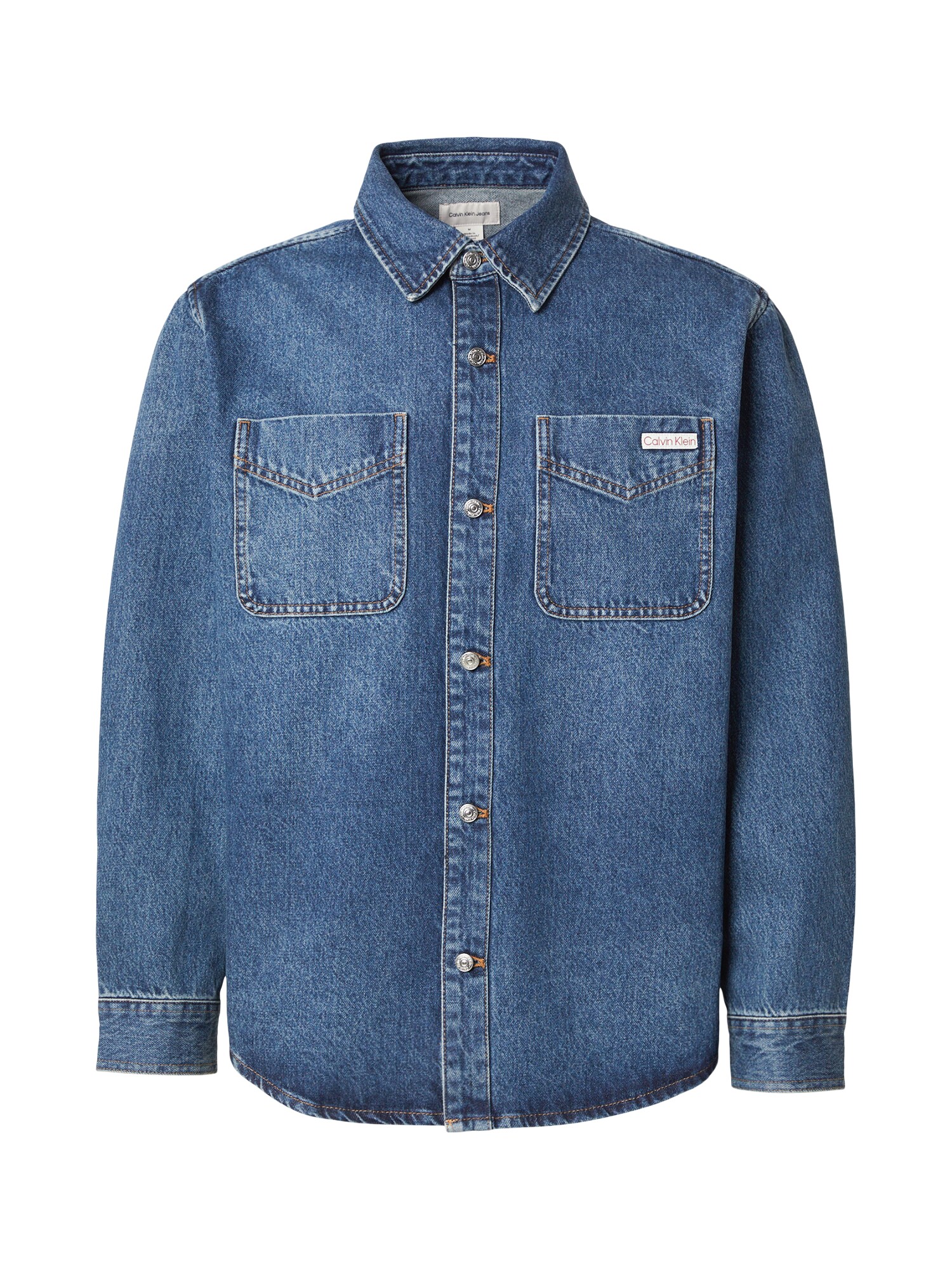 Calvin Klein Jeans Camisa '90S HORIZON'  azul denim