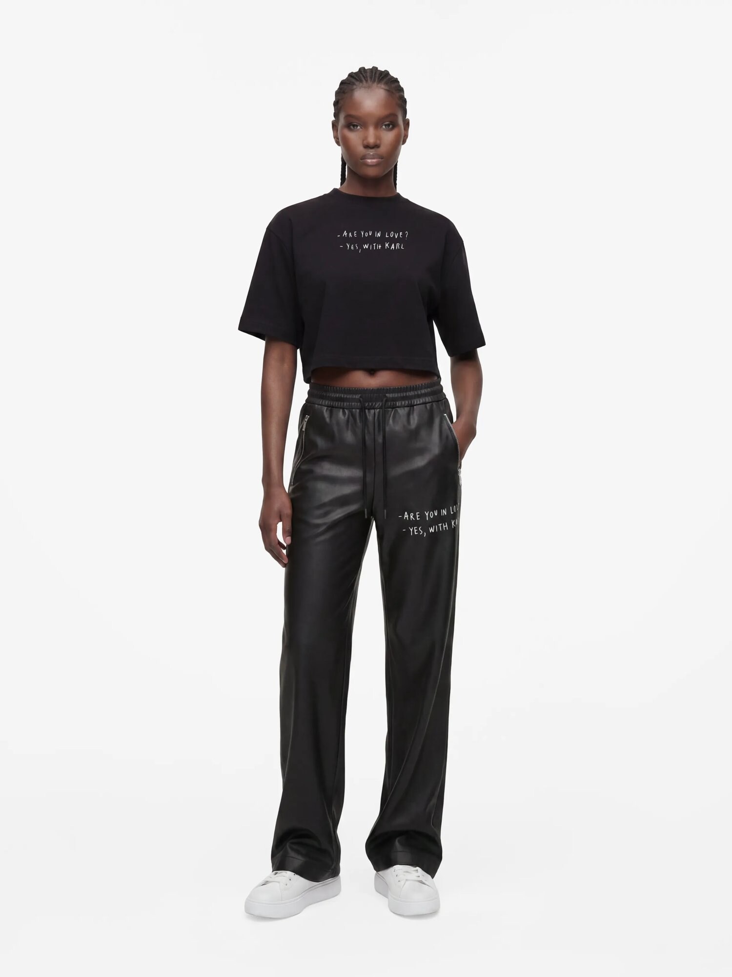 KARL LAGERFELD JEANS Camiseta 'KLJ x Pietro Terzini'  negro / blanco – imagen 8