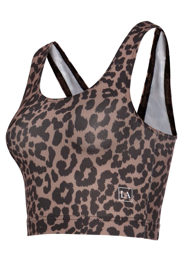 LASCANA ACTIVE, Sport top, barna & fekete, 2 kép a 7 közül