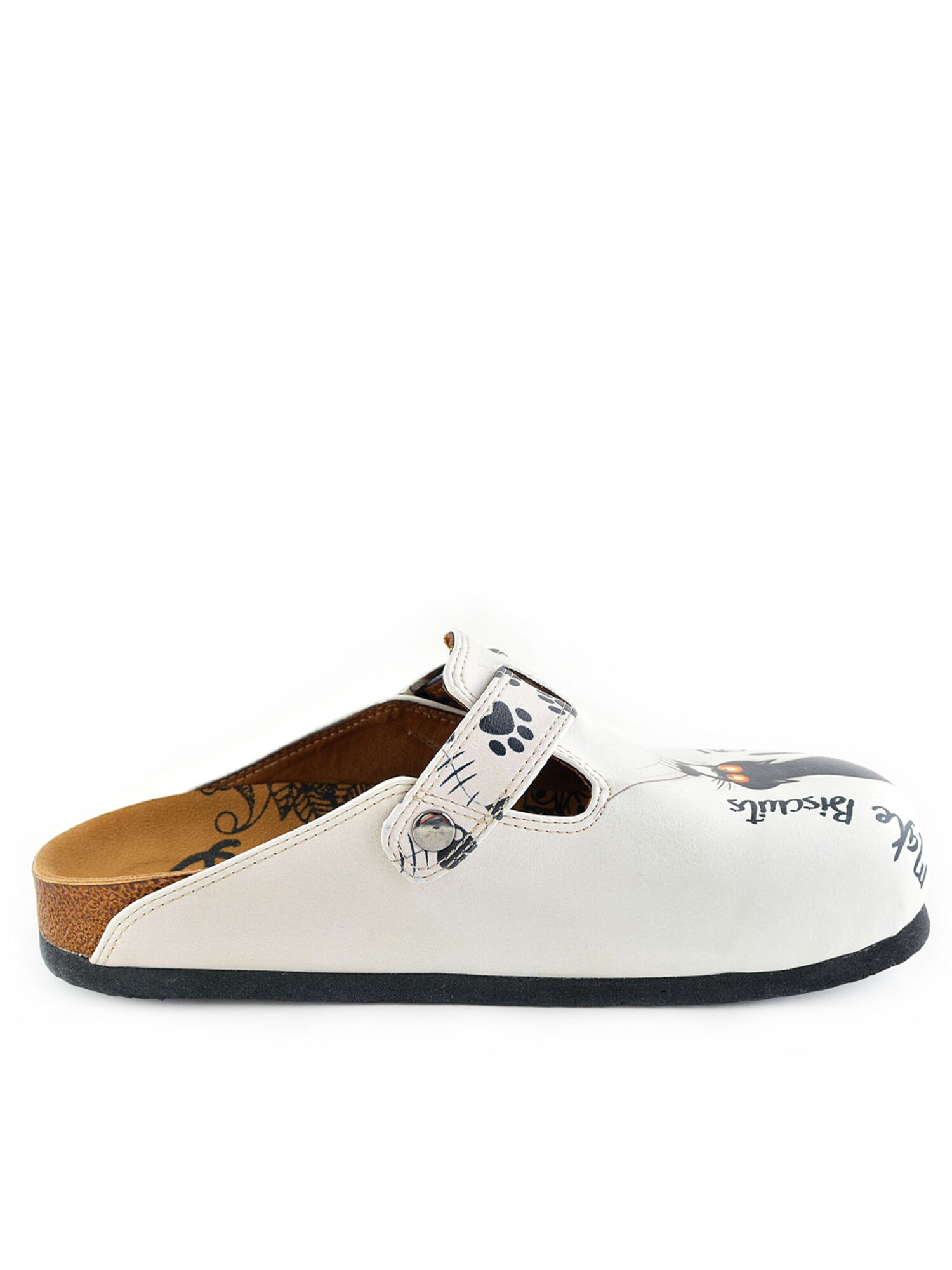Goby Klompe 'Women shoes Goby-Calceo mules with cats WCAL342' bijela