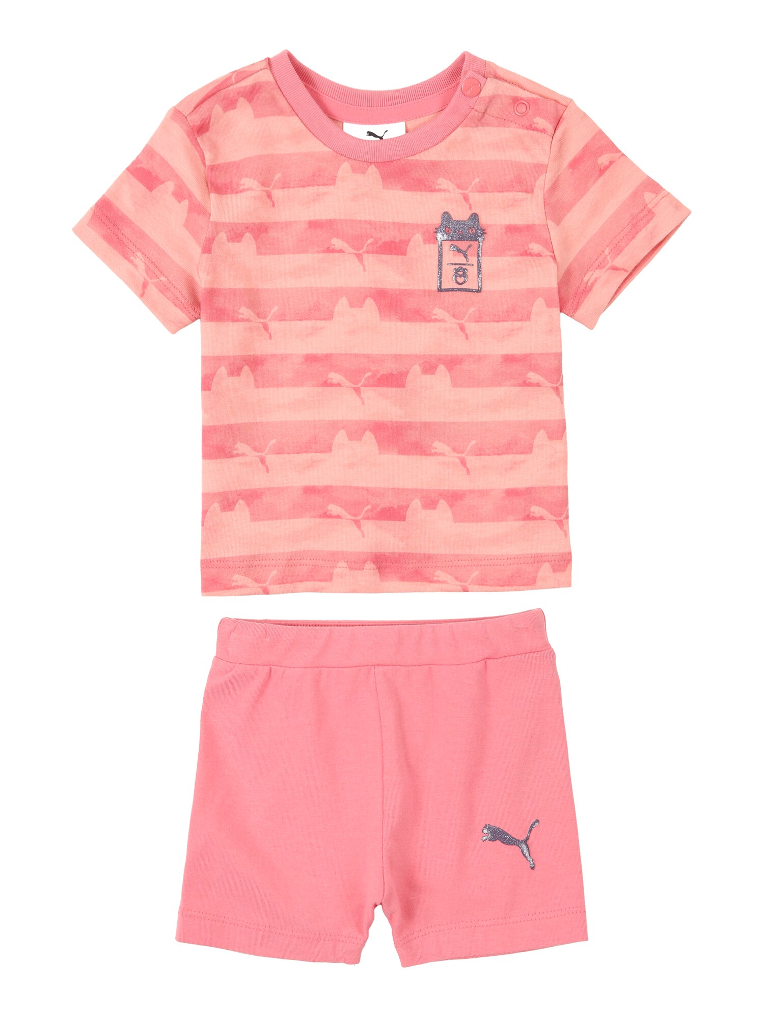 PUMA Komplet 'Puma x Gabby's Dollhouse Minicats'  pastelno roza / svijetloroza / srebro