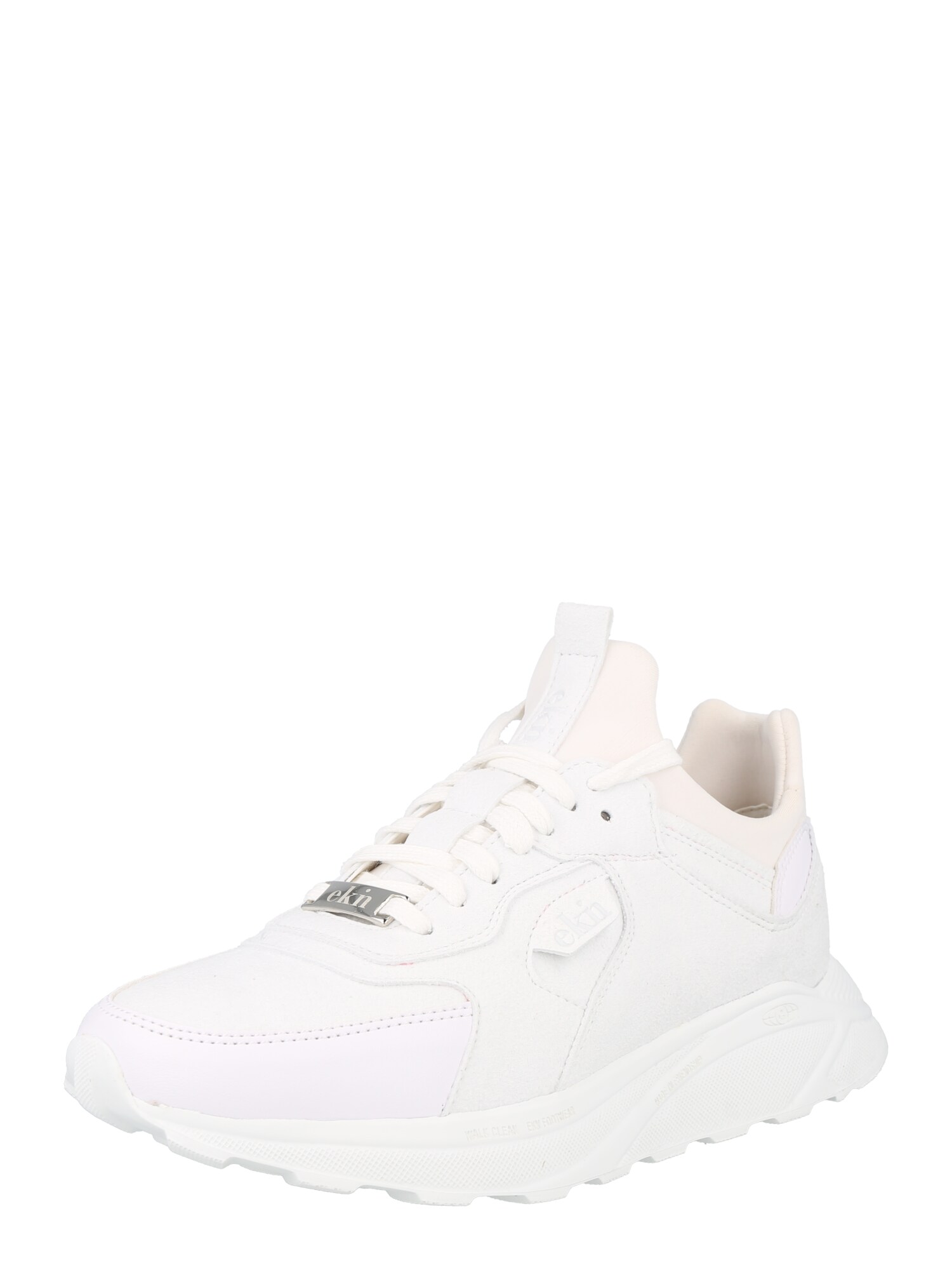 EKN Footwear Sapatilhas baixas 'Larch'  prata / branco