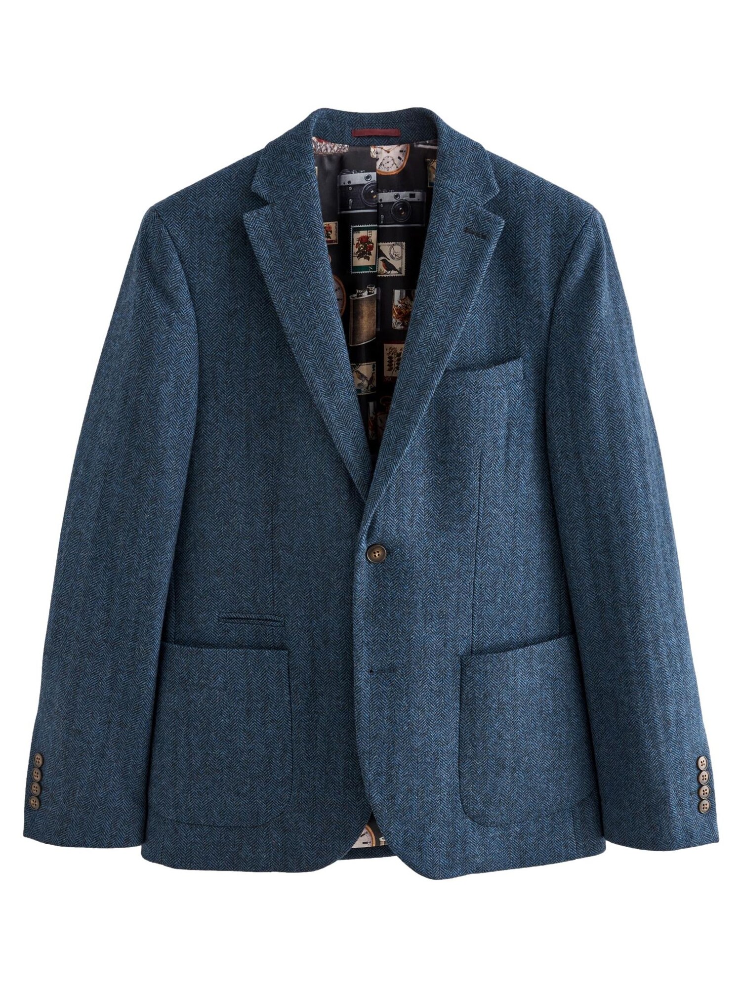 Next Sacou  albastru porumbel