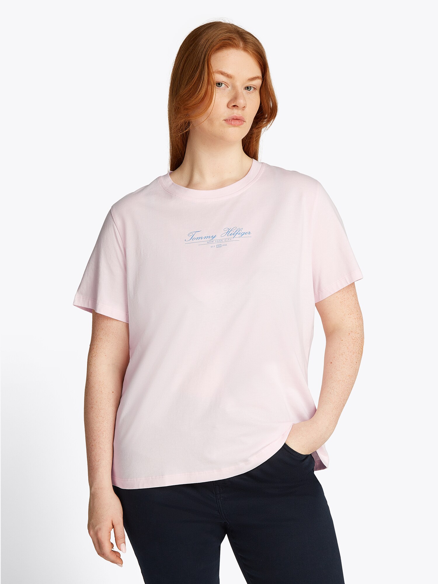 Tommy Hilfiger Curve Póló  kék / rózsaszín termék 2. képe