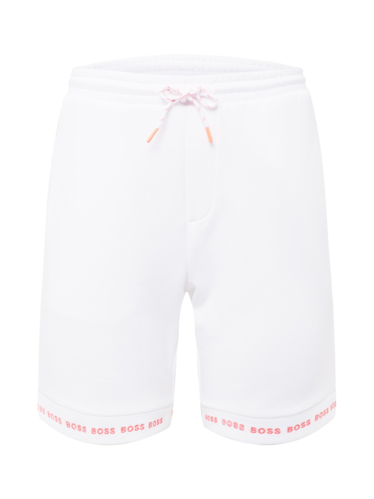 BOSS ATHLEISURE Calças 'Headlo 1'  branco / vermelho