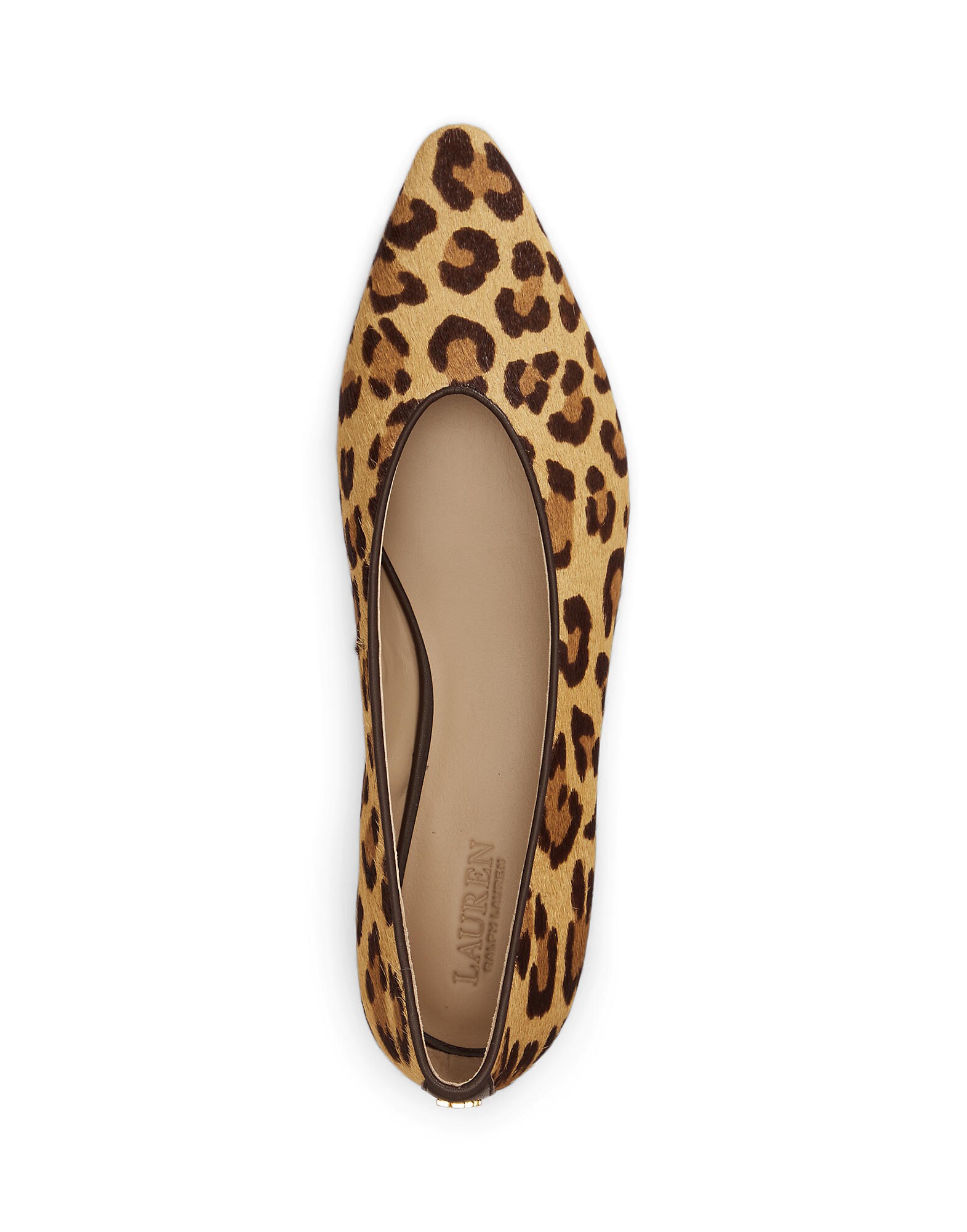 Lauren Ralph Lauren Bailarina 'AUDRI' chocolate / cognac / capuchino – imagen 3