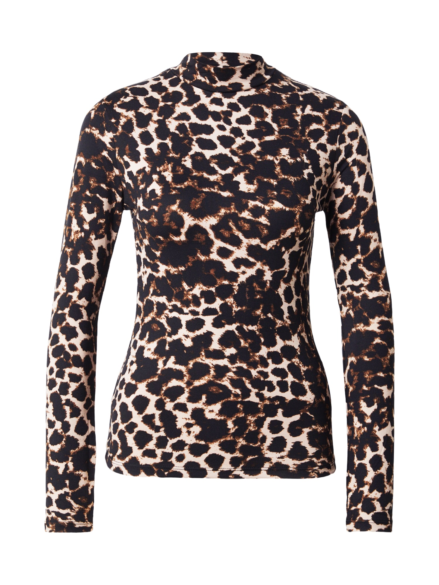 Hailys Camiseta 'Ki44mmy' ecru / marrón / negro