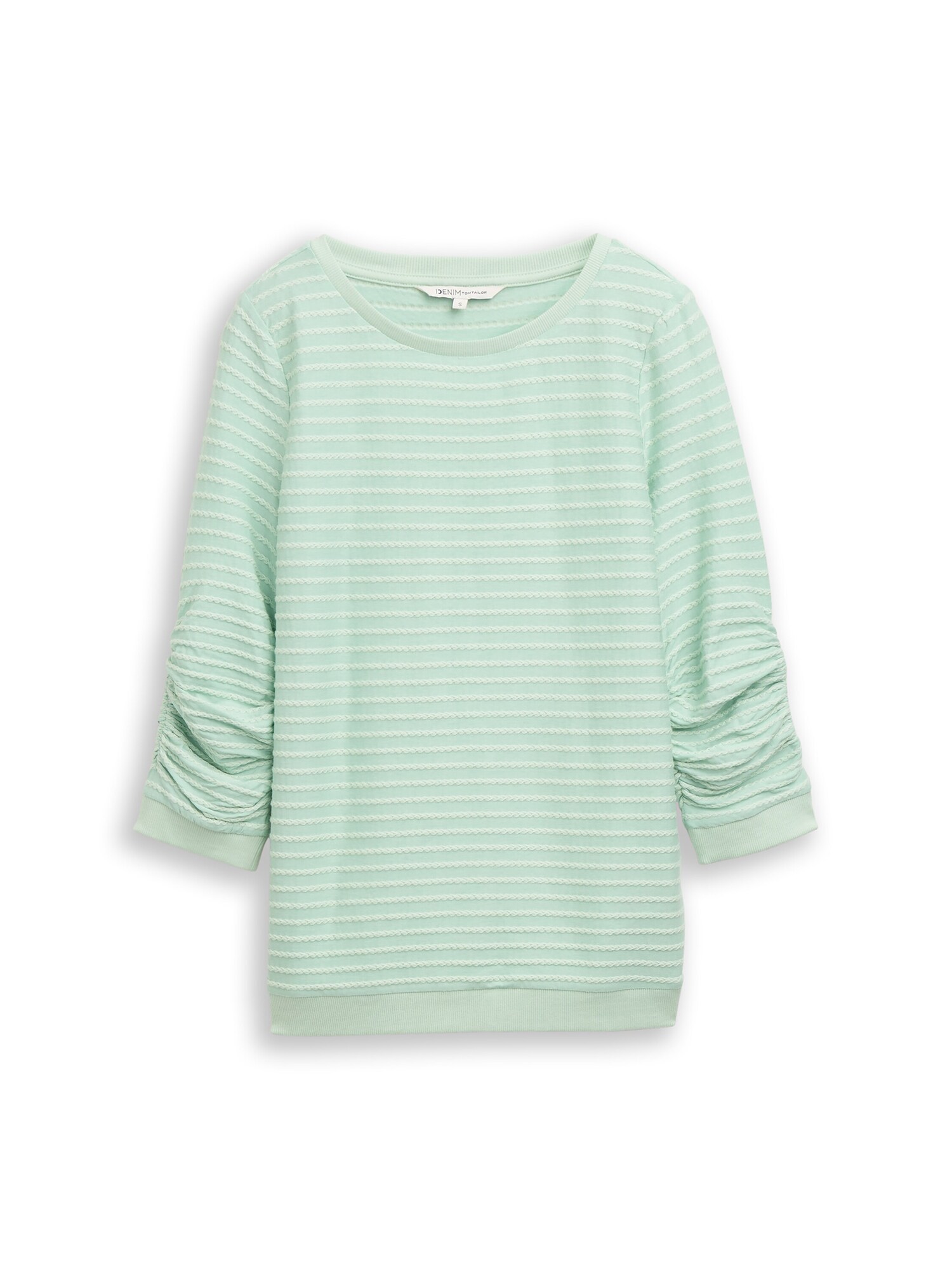 TOM TAILOR DENIM Bluză de molton  verde mentă / verde pastel
