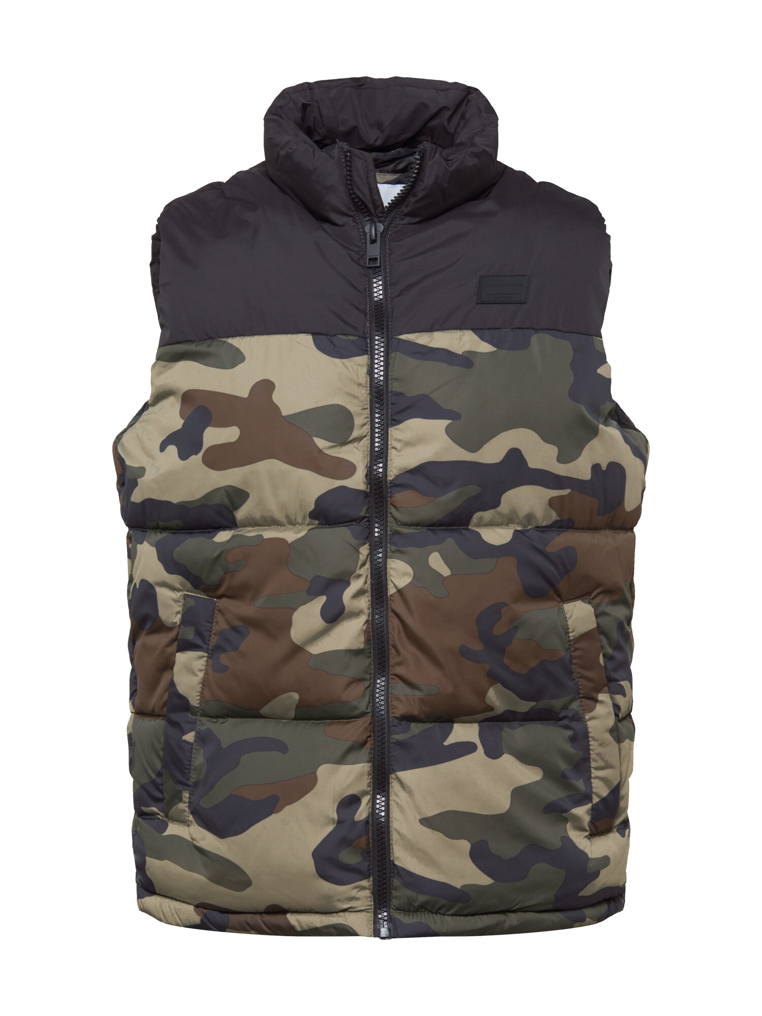 JACK & JONES Liemenė 'DREW'  alyvuogių spalva / antracito