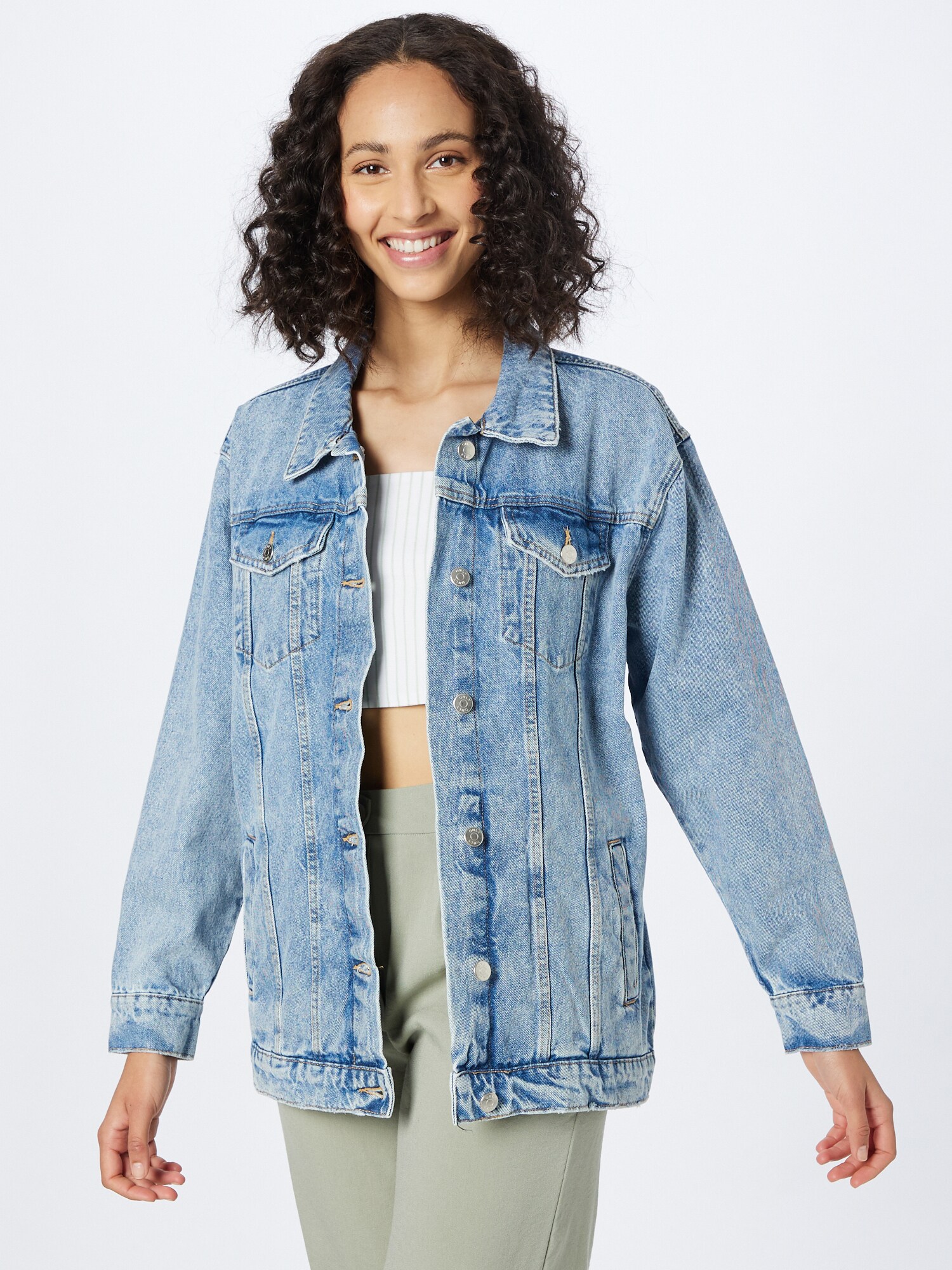 ONLY Prechodná bunda 'ONLJagger' modrá denim (obrázok 3)