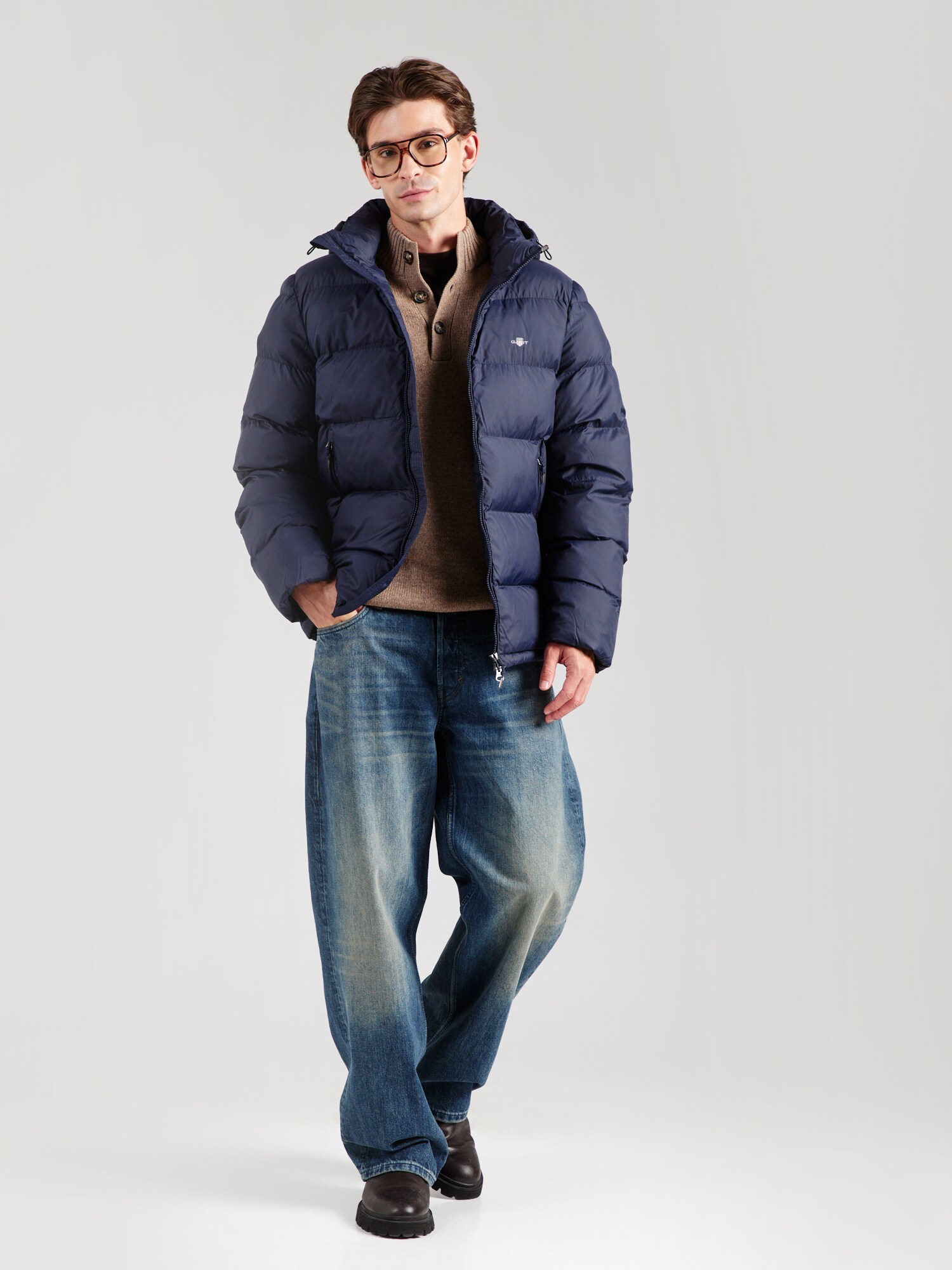 GANT Chaqueta de invierno  azul noche – imagen 4
