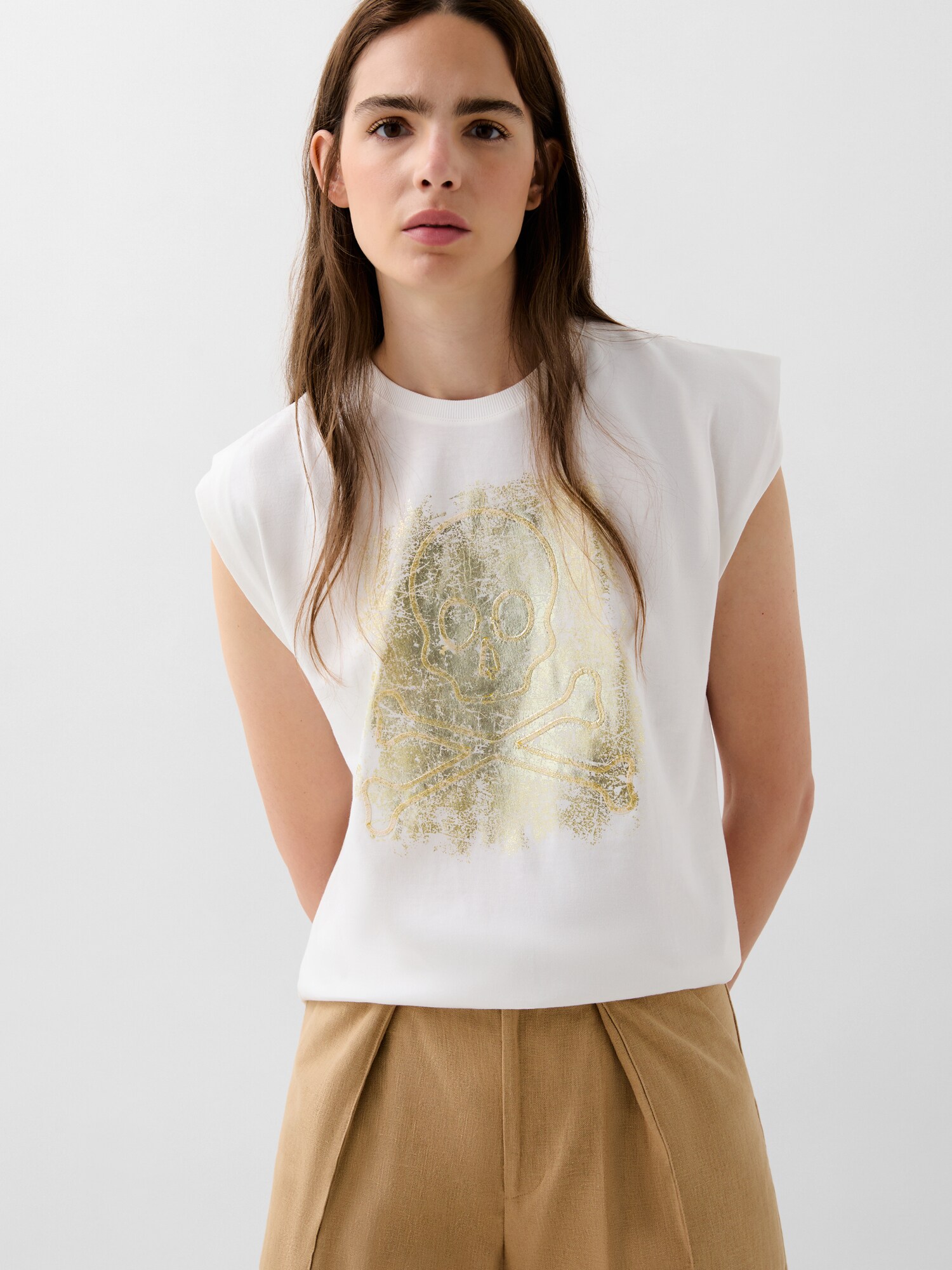 Thumbnail - Scalpers Foil Emb Skull Tee