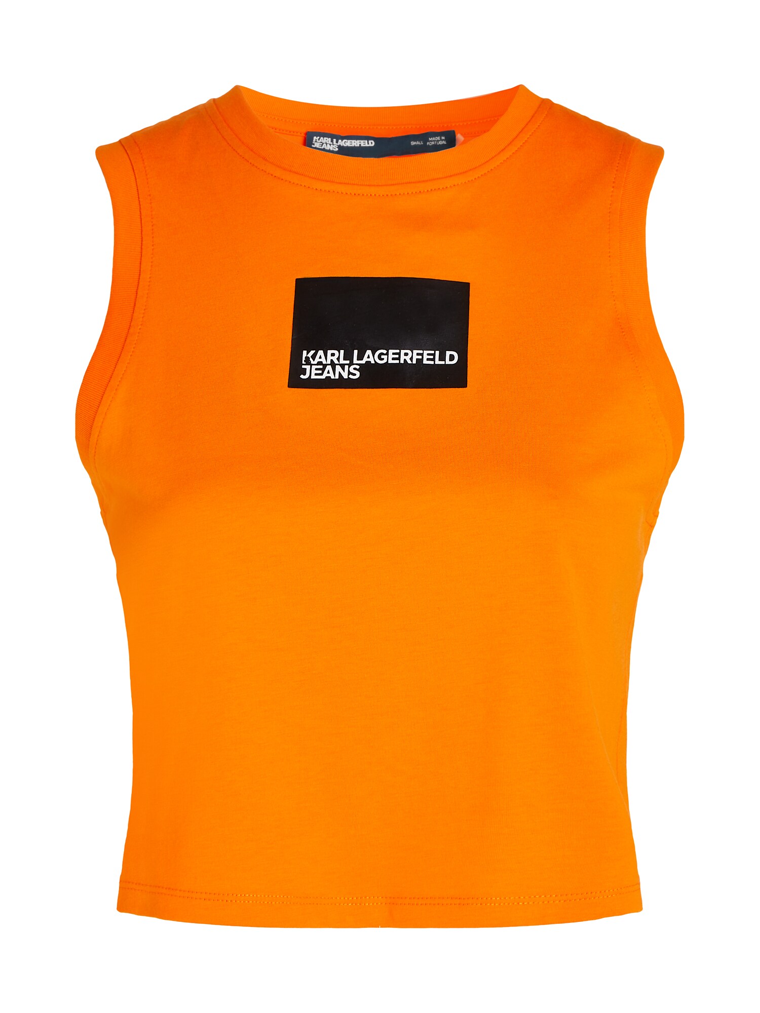 KARL LAGERFELD JEANS Top  oranžová / čierna / biela