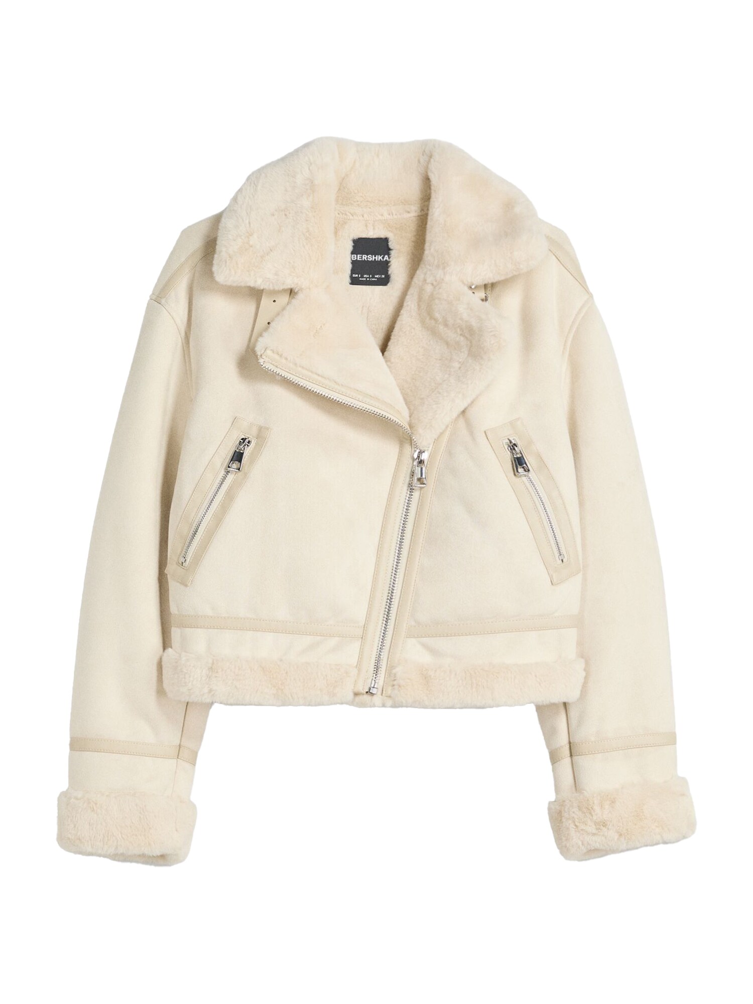 Bershka Geacă de primăvară-toamnă  galben