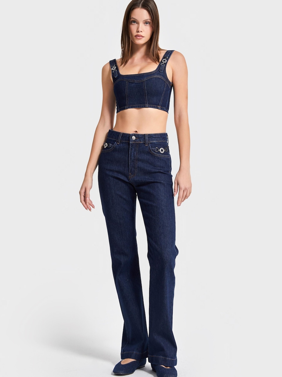 Jeans 'Flare Mid Rise Jeans'
