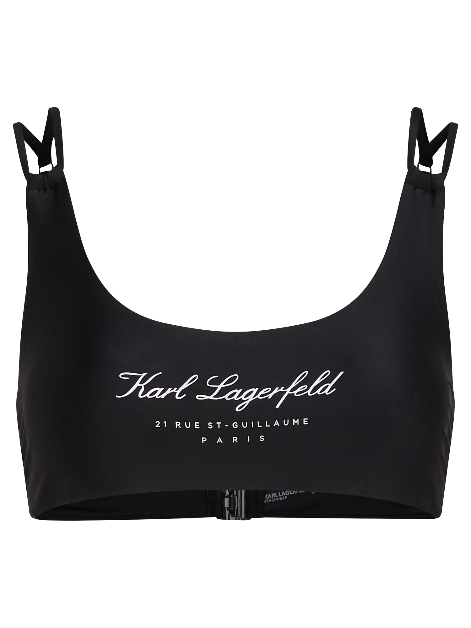 Karl Lagerfeld Bikini zgornji del 'Hotel'  črna / bela