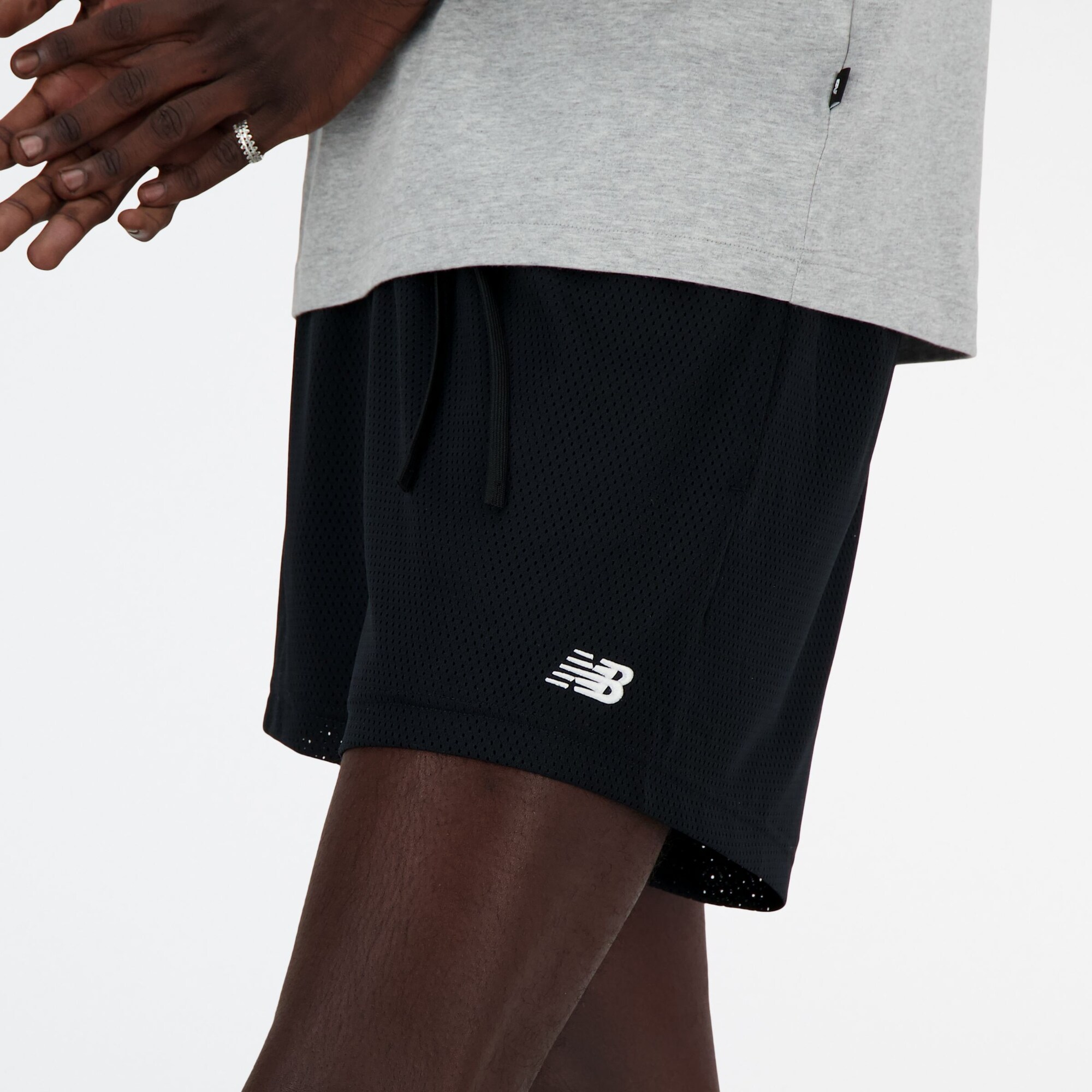 New balance Pantalón 'Essentials'  negro / blanco – imagen 4