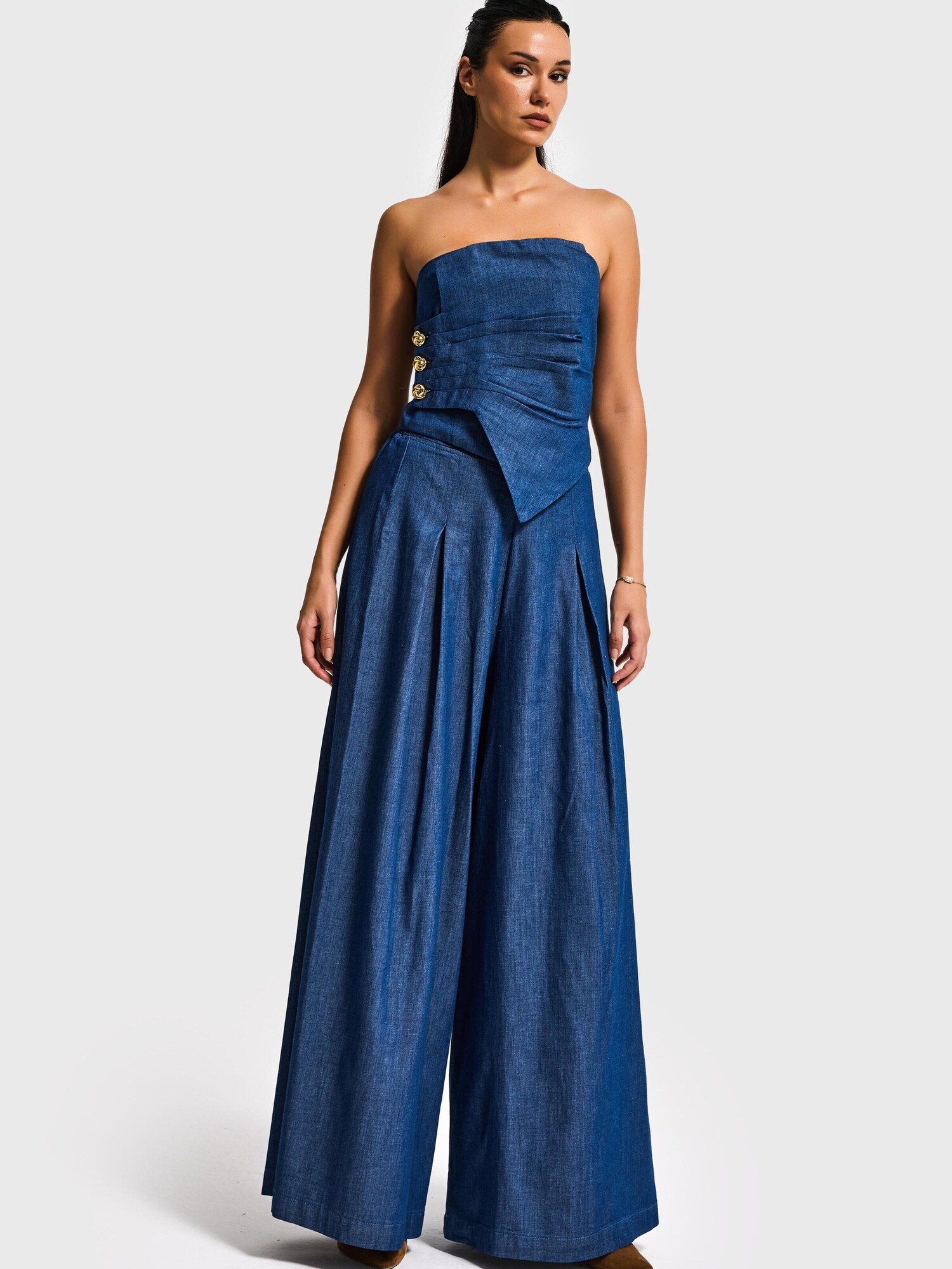 It's Basic Its Basic Jeans Wide Mid Rise Jeans (Lenght 26)