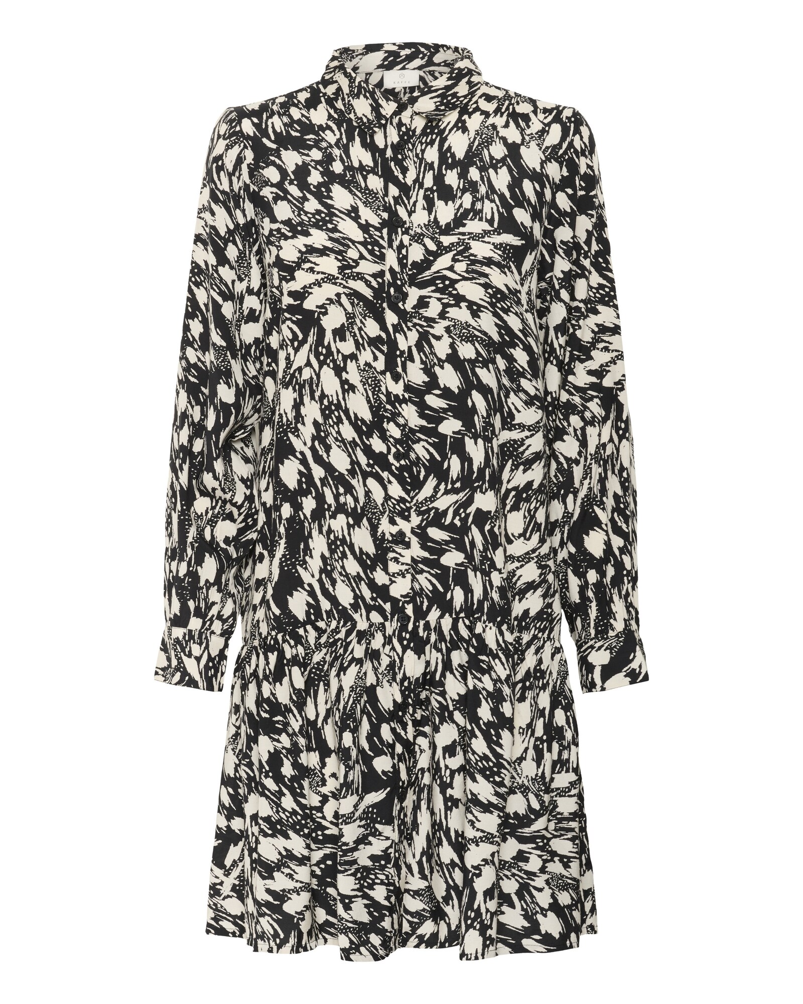 Kaffe Vestido camisero 'KAJamie'  beige / negro
