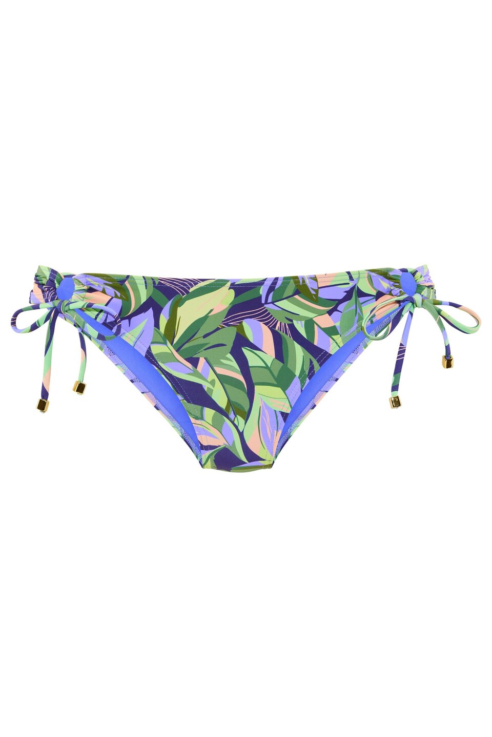 Bikiniunderdel marinblå / ljusgul / grön