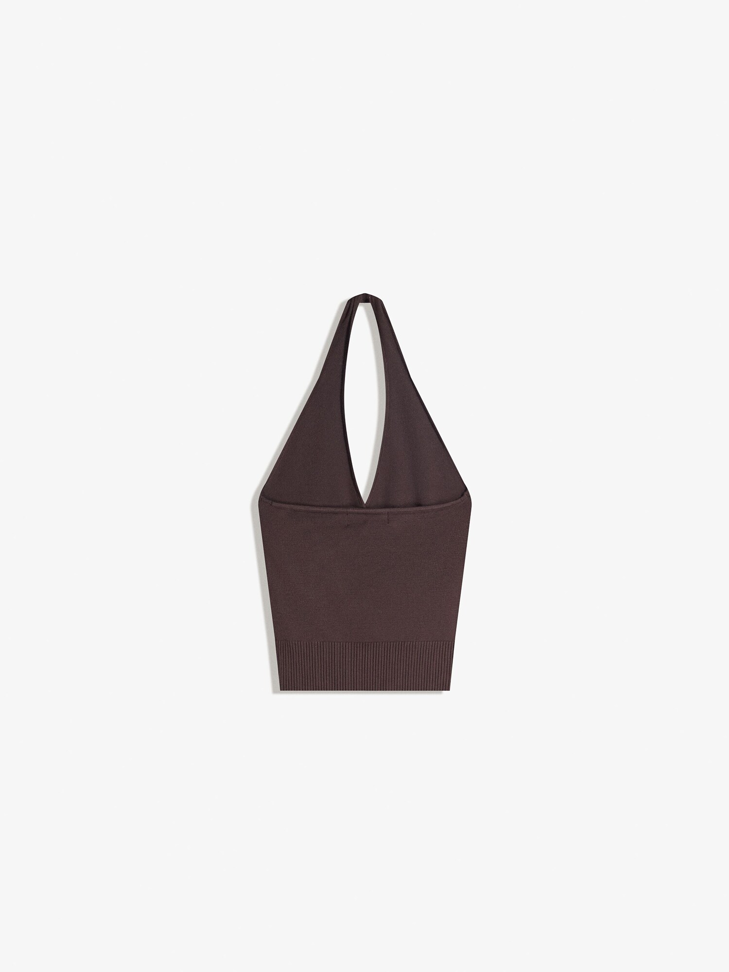 Bershka Vyšívaný top  hnedá (obrázok 5)